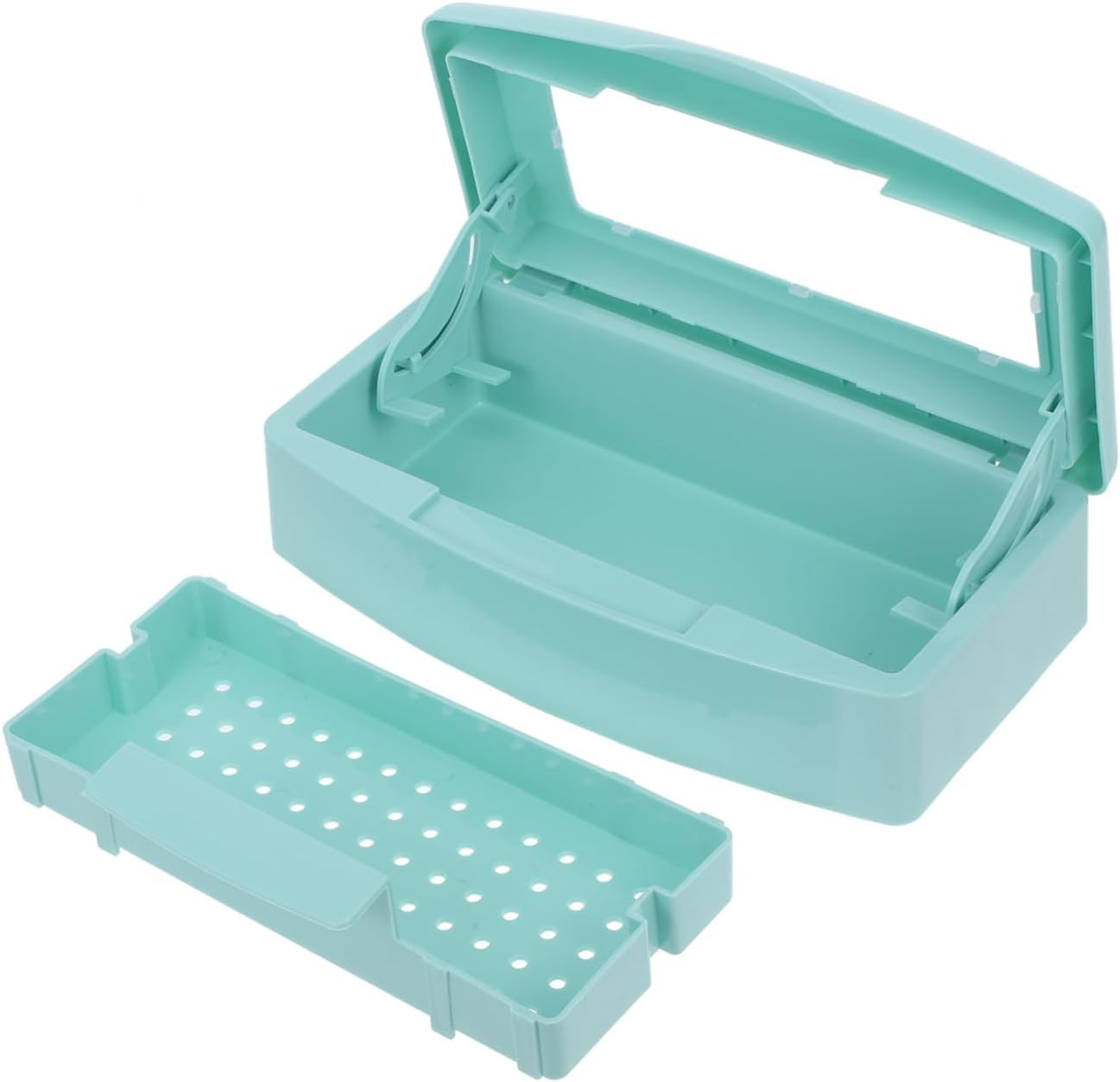 SHERCHPRY Nail Tool Sterilizer Box Professional Manicure Cleaning Case Clipper Tray