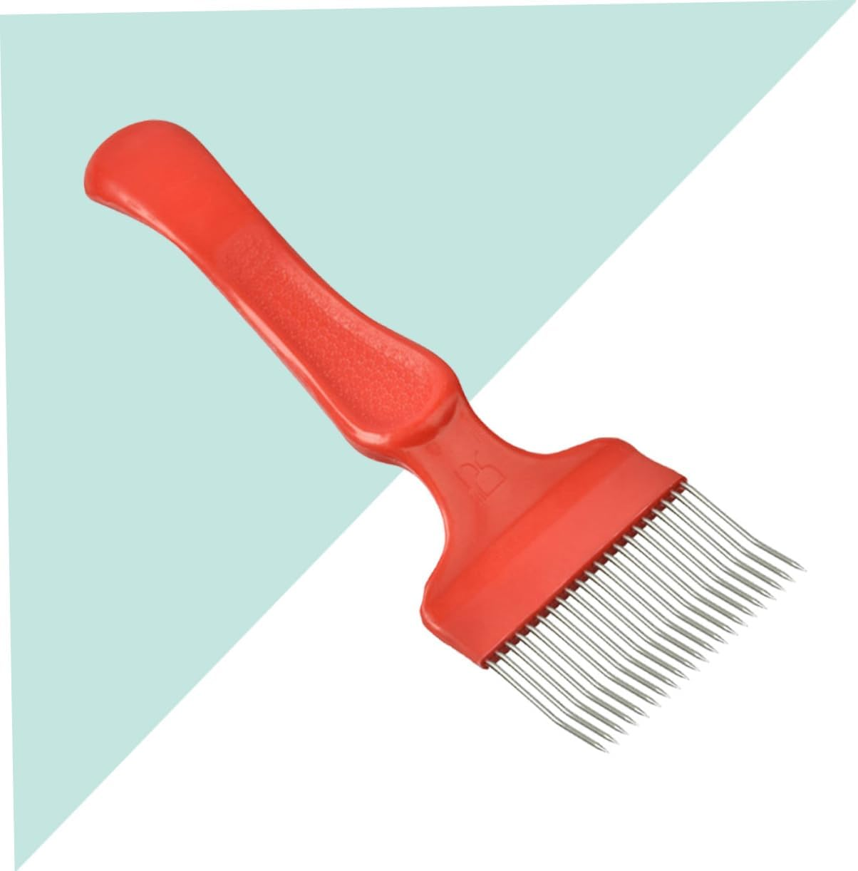 VANZACK Stainless Steel Uncapping Fork with Tines Essential Beekeeping Tool for Easy Honeycomb Maintenance for Inspecting Drone Brood and Uncapping Reach Areas