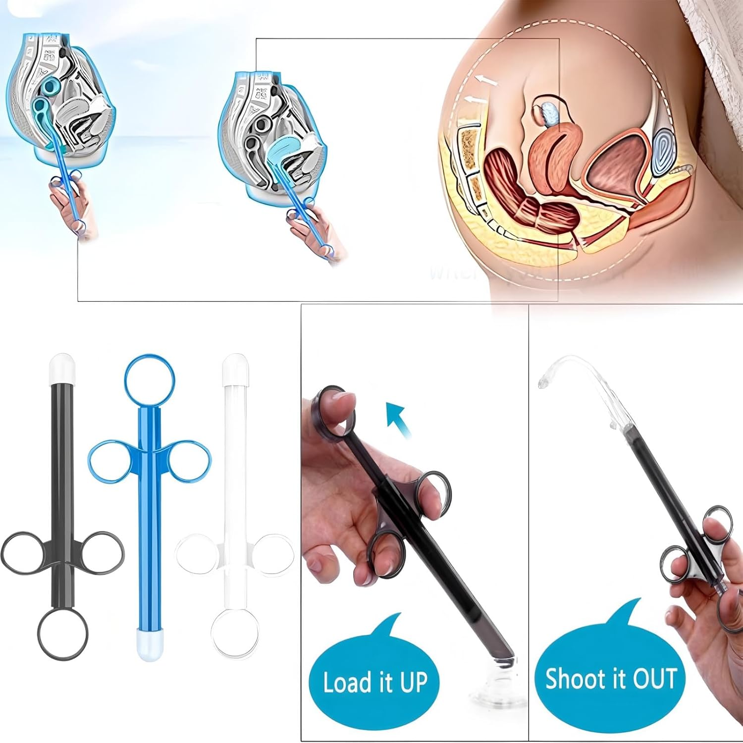 4 Pcs Lube Applicator - Reusable Silicone Lubricant Launcher for Women & Men, Precision Markings & Smooth Rounded Tip, Easy to Clean - Compatible with Uberlube & Water-Based Lubes(Colorful Version) image number 5