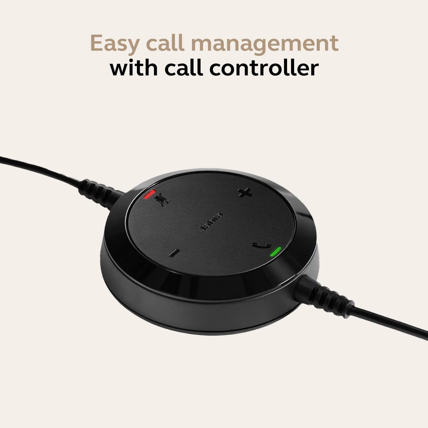 Jabra Evolve 20 SE Wired Headset - Advanced ANC in Microphone - Passive Noise Cancelling - Rich, Immersive Sound - UC Certified on Ear Wired Office Headphones with Mic - Latest USB 4 PC & Mac