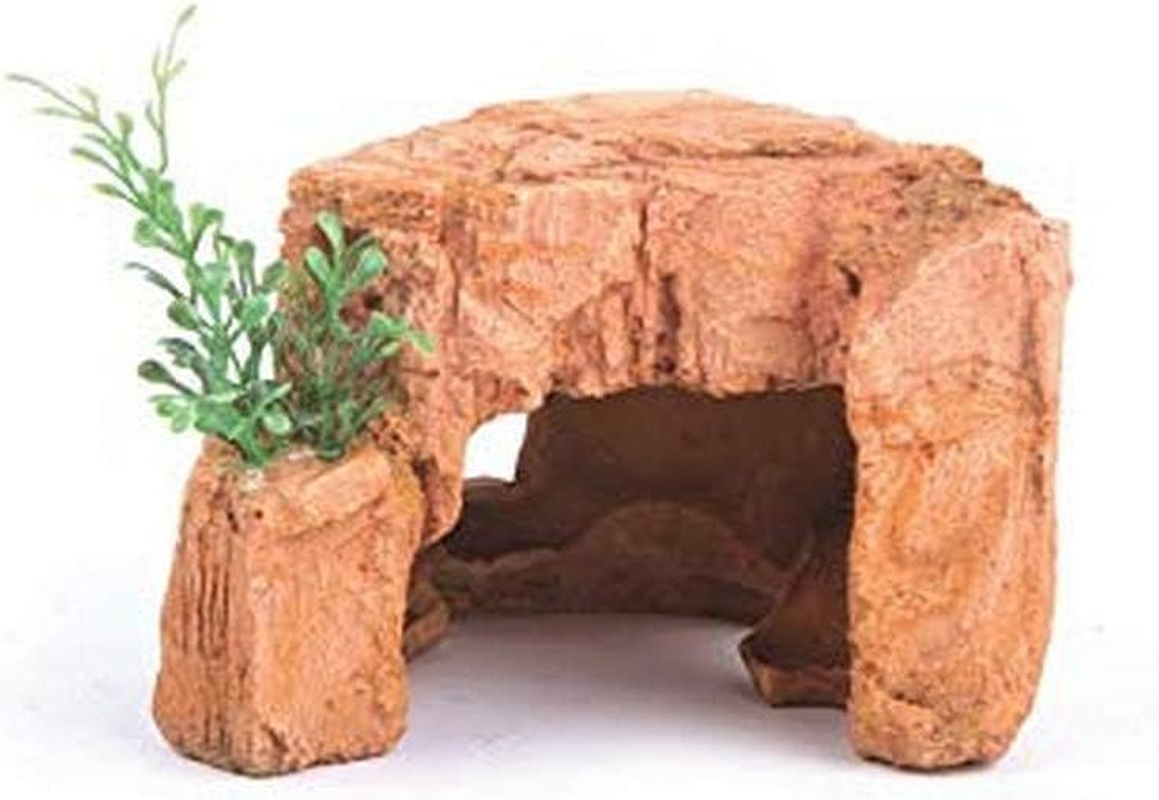 Kazoo KZ18393 Sandstone Rock with Plant, Mini