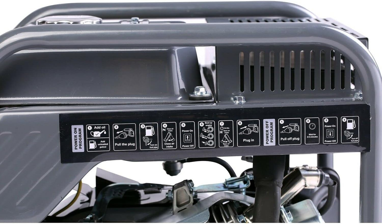 KULLER Inverter Generator 4.2KW Max 3.5KW Rated Pure Sine Wave Single-Phase Petrol DC Output Camping image number 5