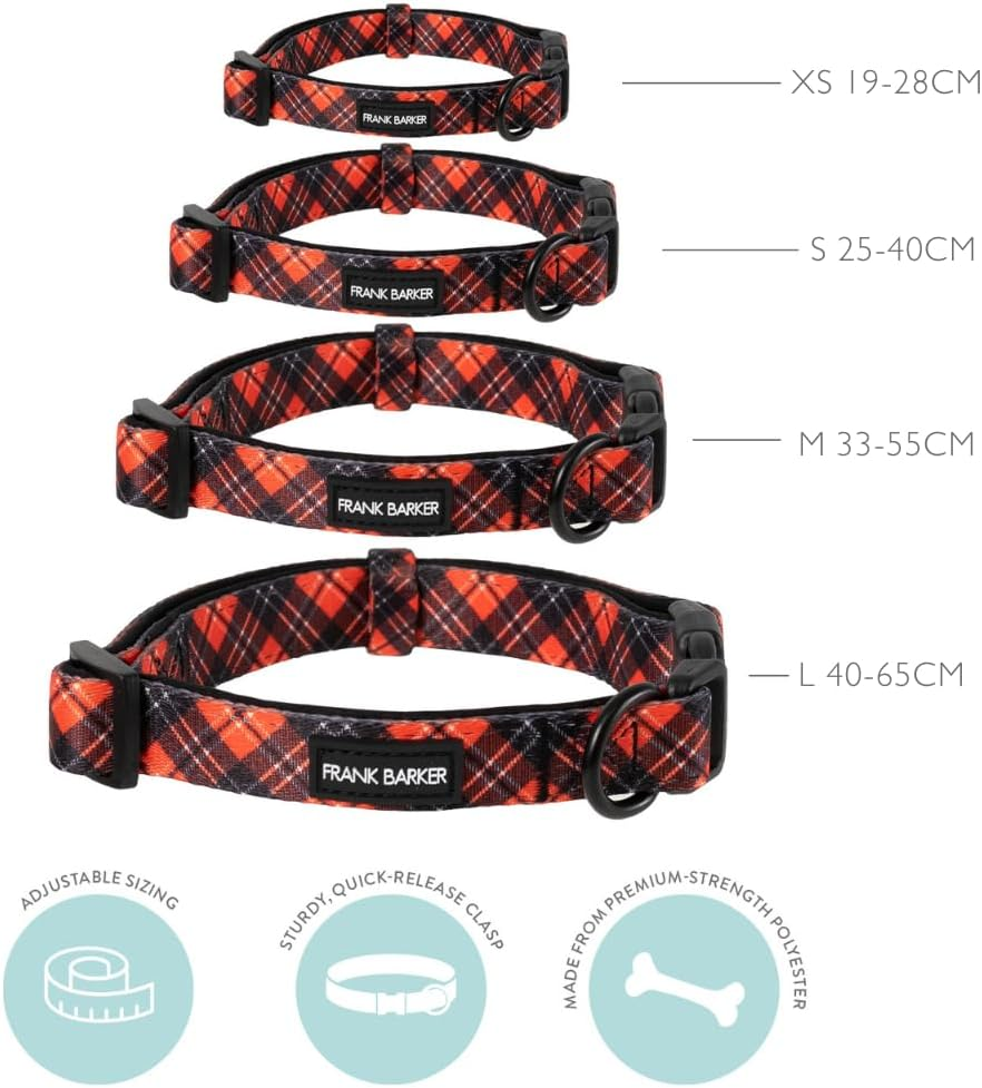 Splosh Frank Barker Dogs Collar, Tartan, Large image number 4