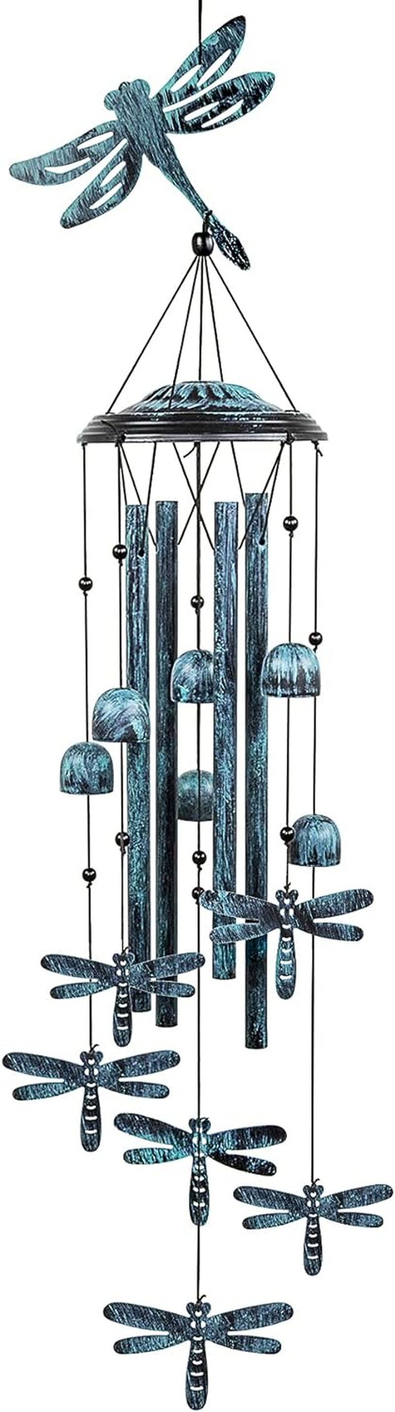 Monsiter QE Outdoors Wind Chimes with 4 Aluminum Tubes - Dragonfly S Hook, Wind Bells Hanging Decorate for Patio, Garden, Backyard or Porch image number 6