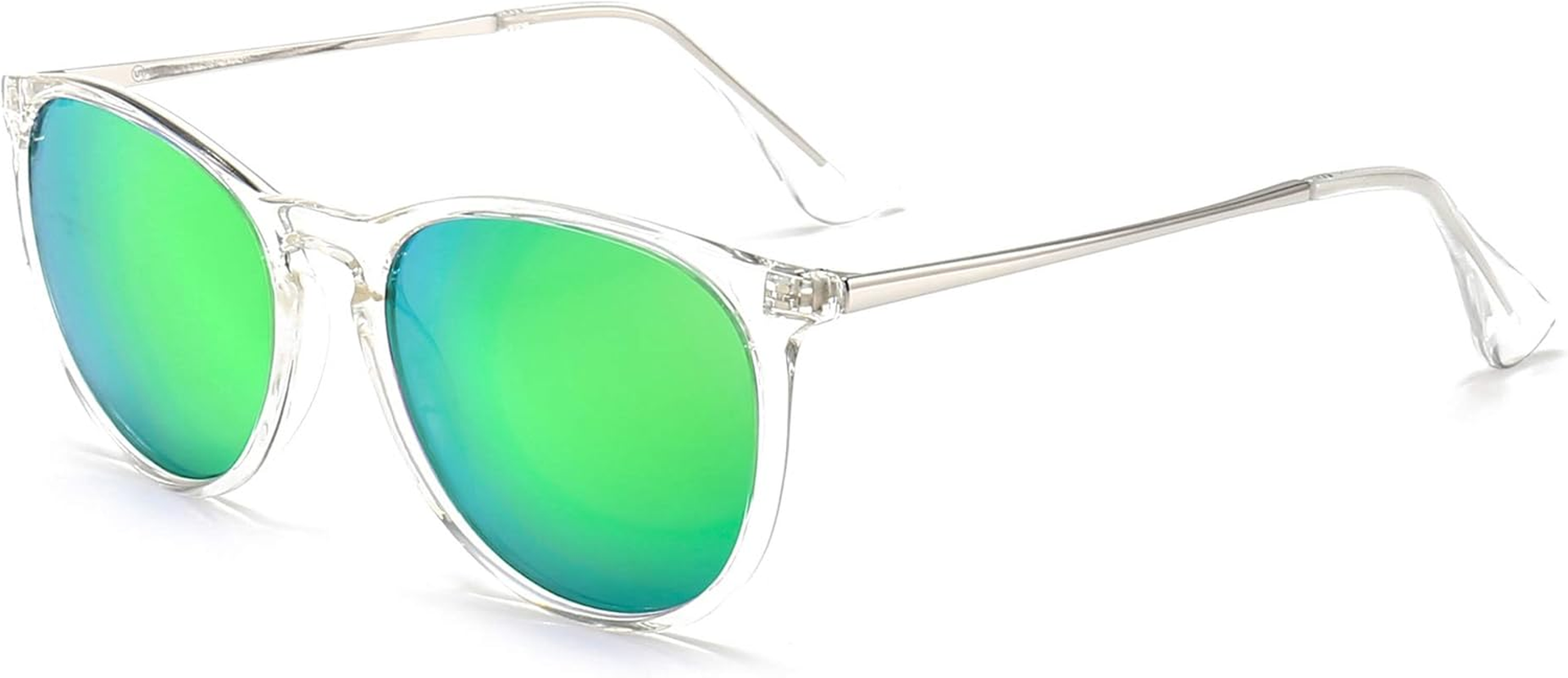 SUNGAIT Vintage round Sunglasses for Women Classic Retro Designer Style