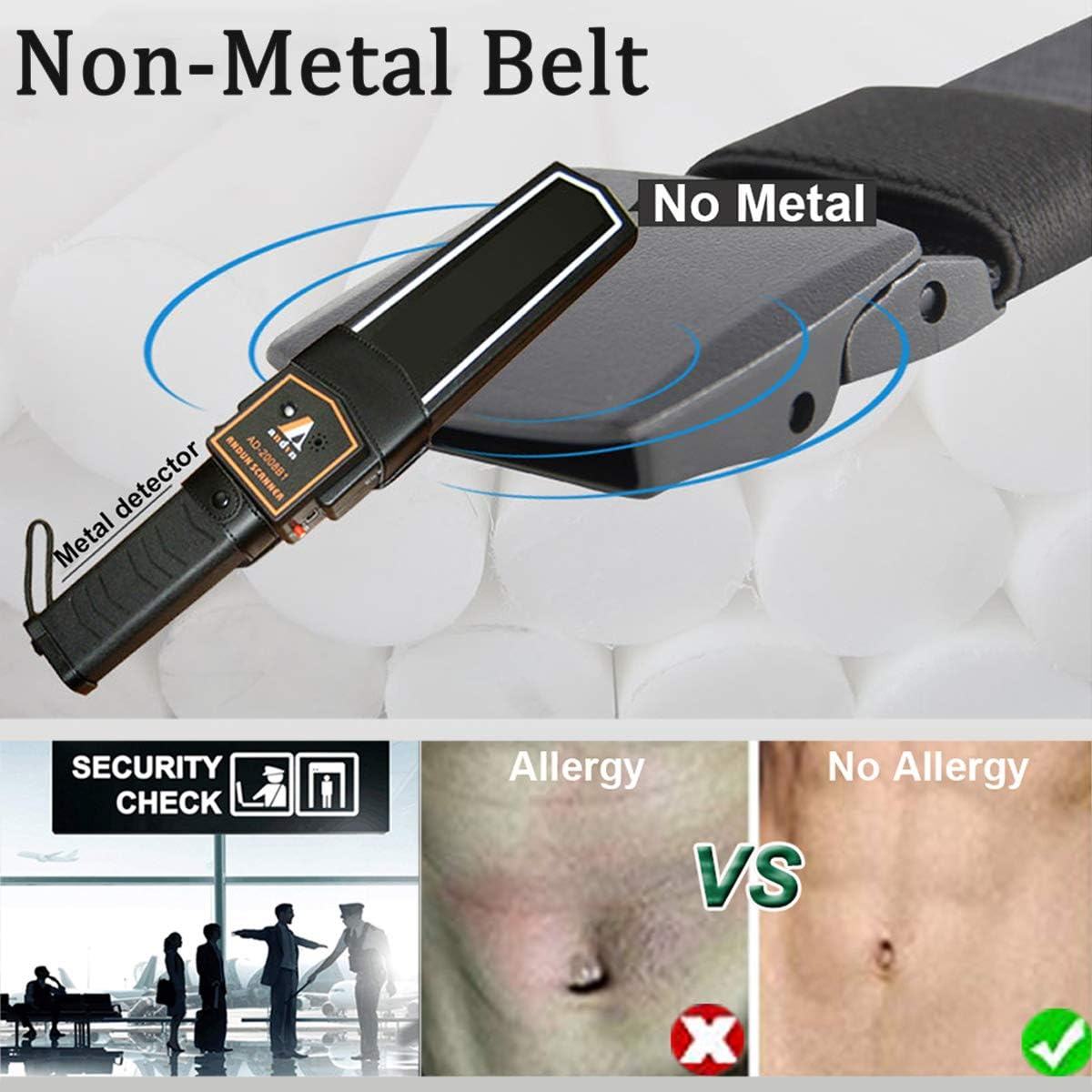 Wyuze Men'S Military Tactical Web Belt, Casual Nylon Webbing with No Metal Buckle image number 7