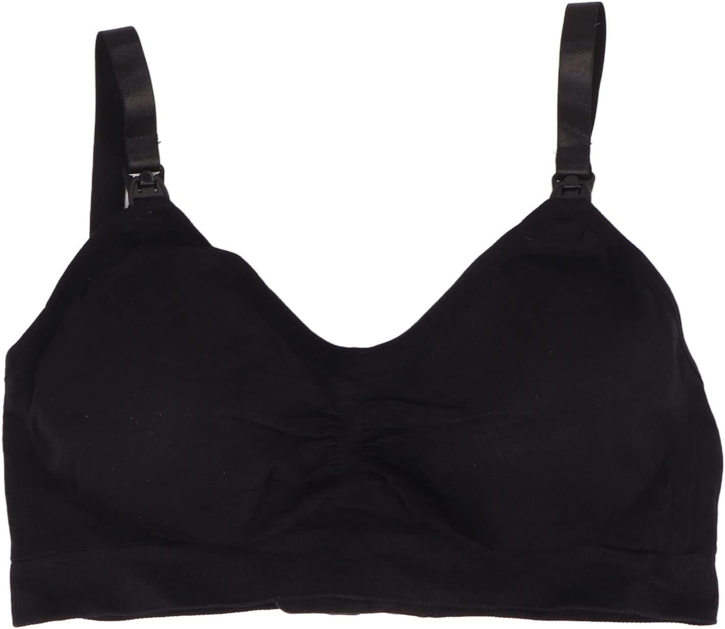 Hands Pumping Bra, Black Hands Pumping Bra Nursing Bra Breastfeeding Bra Comfortable Pump Bra Simple Skin Friendly 3 Breasted for Puerpera for Outdoor (L) image number 3