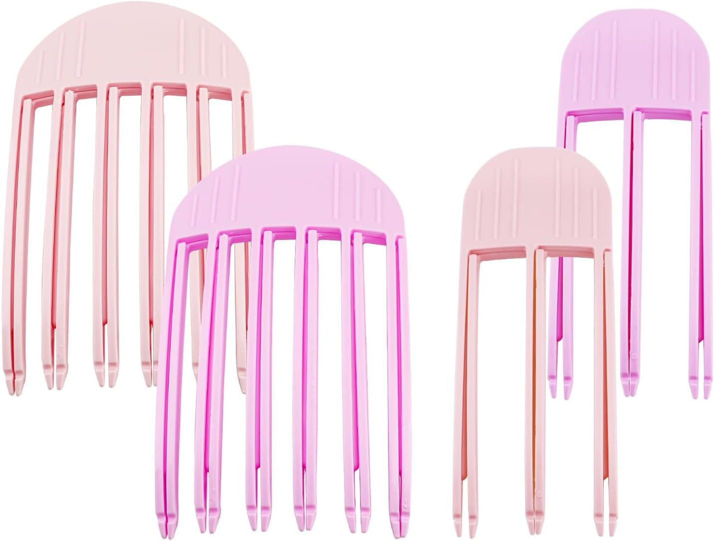 Volumizing Hair Clips Instant Root Lift Hair Clip for Women Painless No Trace Hair Tools Perfect for Voluminous Bangs and Hairstyles Suitable for All Hair Types Professional Styling Comb (4 Pcs) image number 4