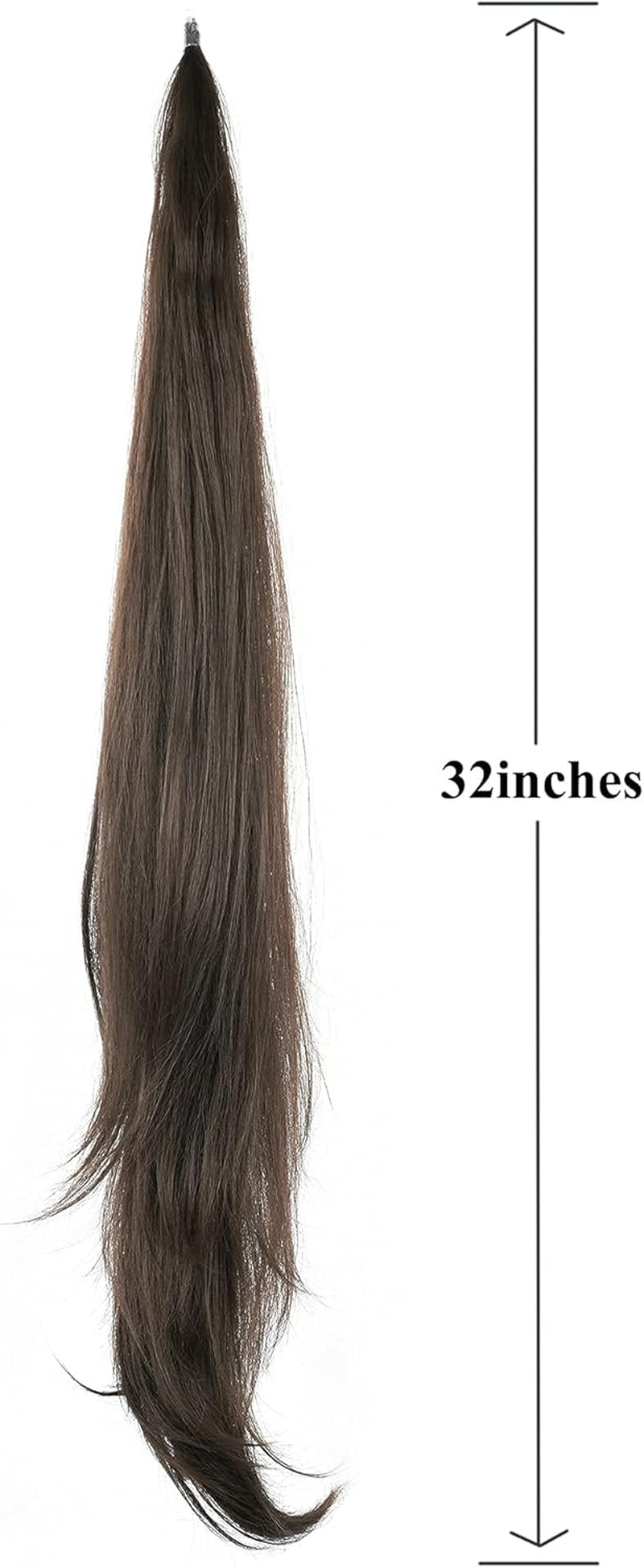 IMISSU Hair Extension Pony Tail Flexible Pretty Hair Ponytails Hairpieces Wig (Brown) image number 1