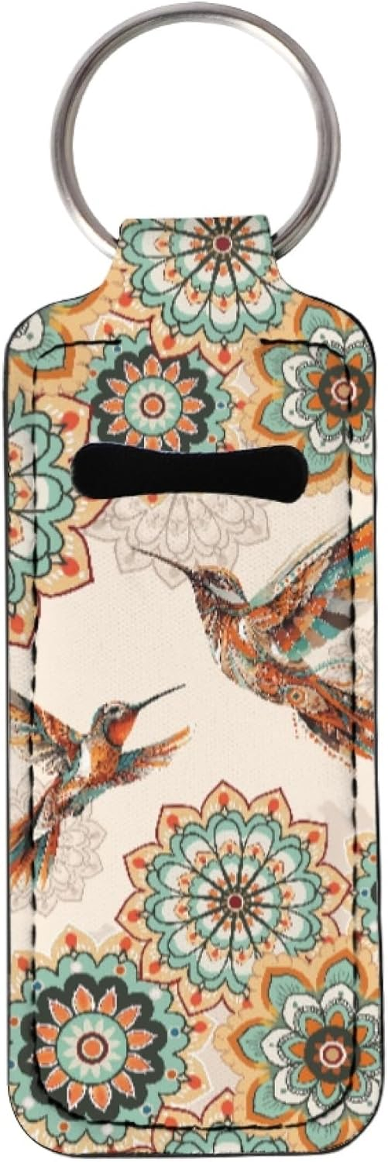 Gearider Fashion Women Lipstick Balm Holder with Metal Key Ring Lightweight Durable Fit for Travel