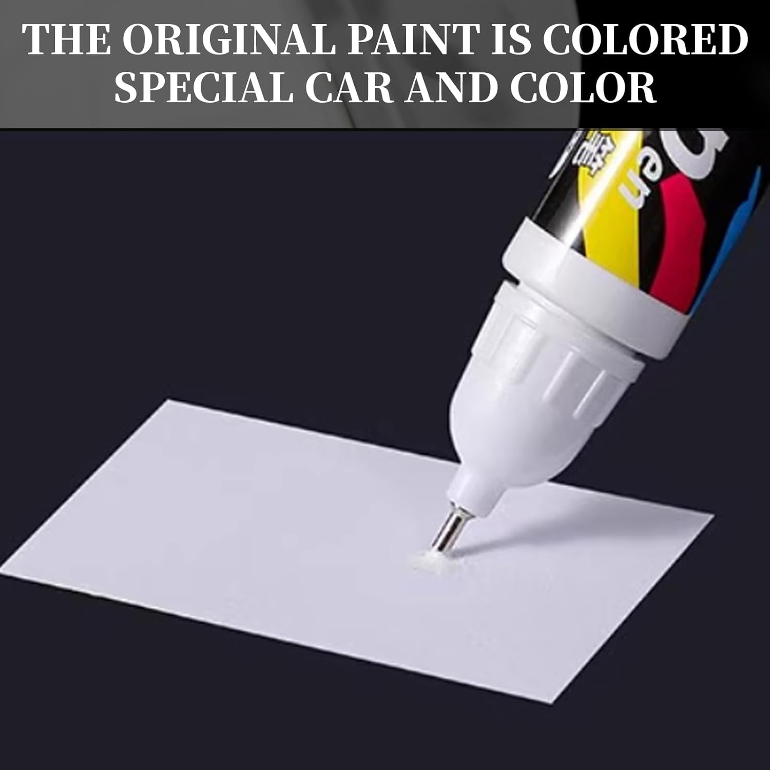 4 Pack Touch up Paint for Cars, Quick and Easy Vehicle Scratch Repair Fill Pen, Waterproof and Rustproof Automotive Rim Scratch Remover Accessories, Universal Use for Suvs, Trucks & Rvs, Black/Silver image number 1