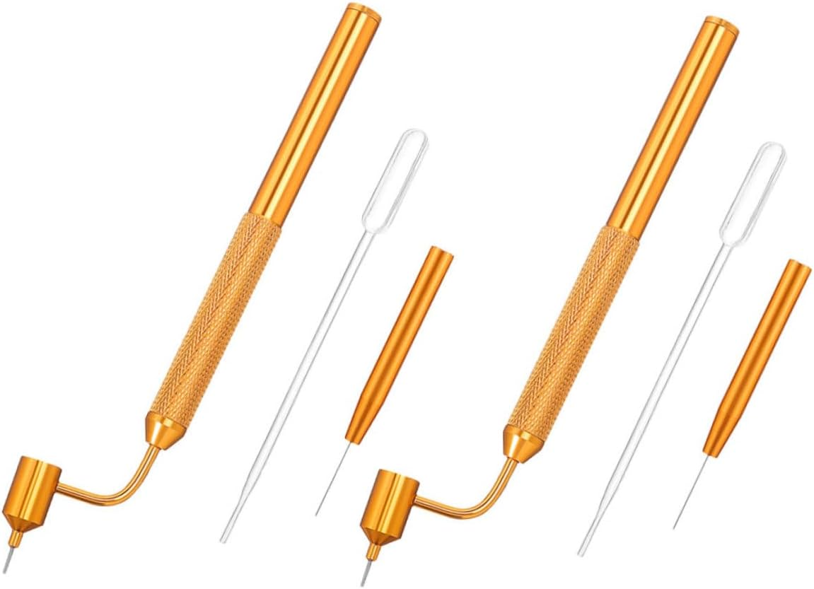 2Sets Car Touch up Paint Pen for Small Scratches and Blemishes Fillable Needle Dropper Applicator Rock Chip Repair Tool for Cars image number 3