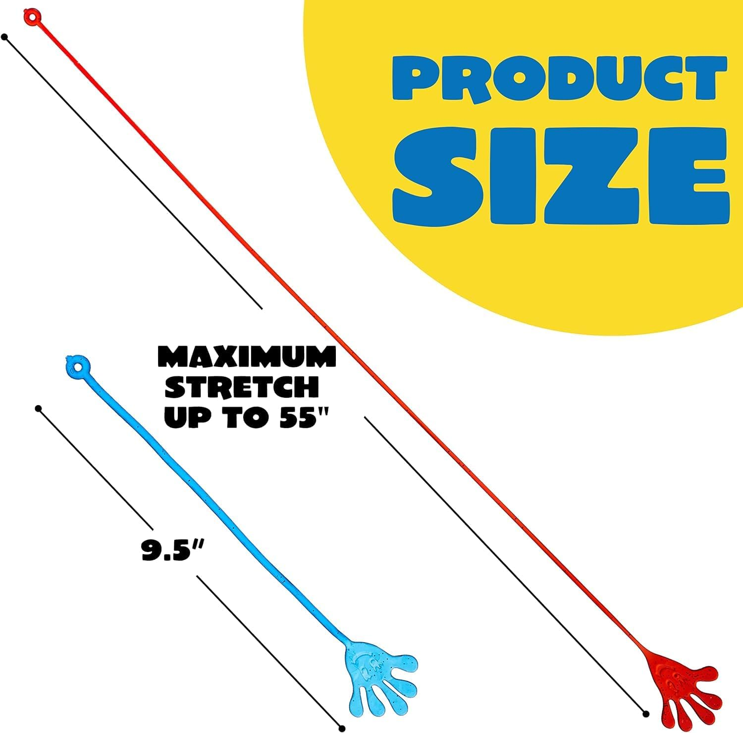 JOYIN 48Pcs Glitter Sticky Hands Party Favors, Sticky Fingers Party Table Favors Set for Kids, Holiday Traditions, Classroom Treasure Box Carnival Prizes Bulk Pinata Stuff Mini Toys image number 2