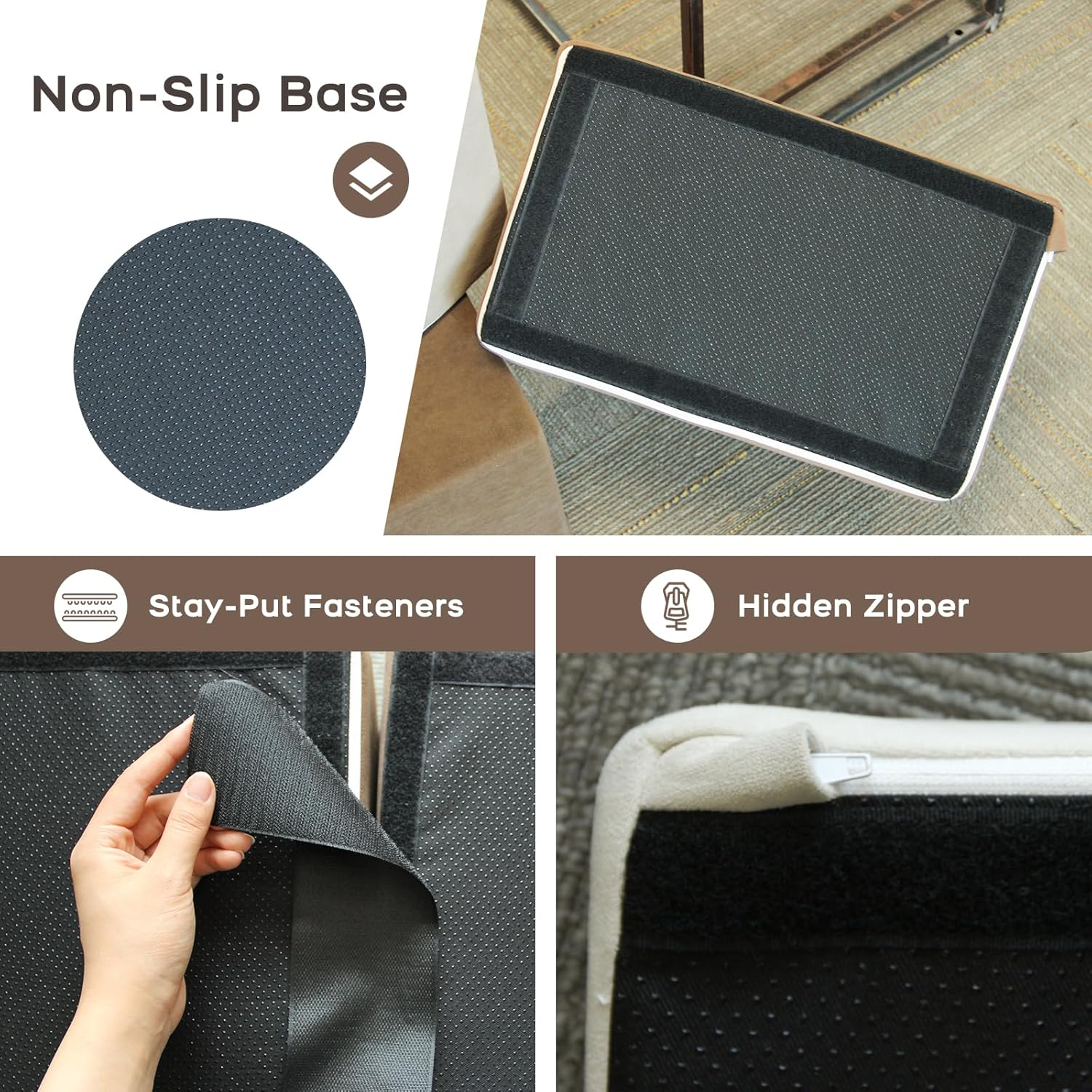 Banasuper 6-Piece Kids Climbing Foam Blocks Playset - with Ball Pit for Toddlers Crawling, Sliding and Playing Indoor (Balls Not Included), Soft Foam Climbing Toys