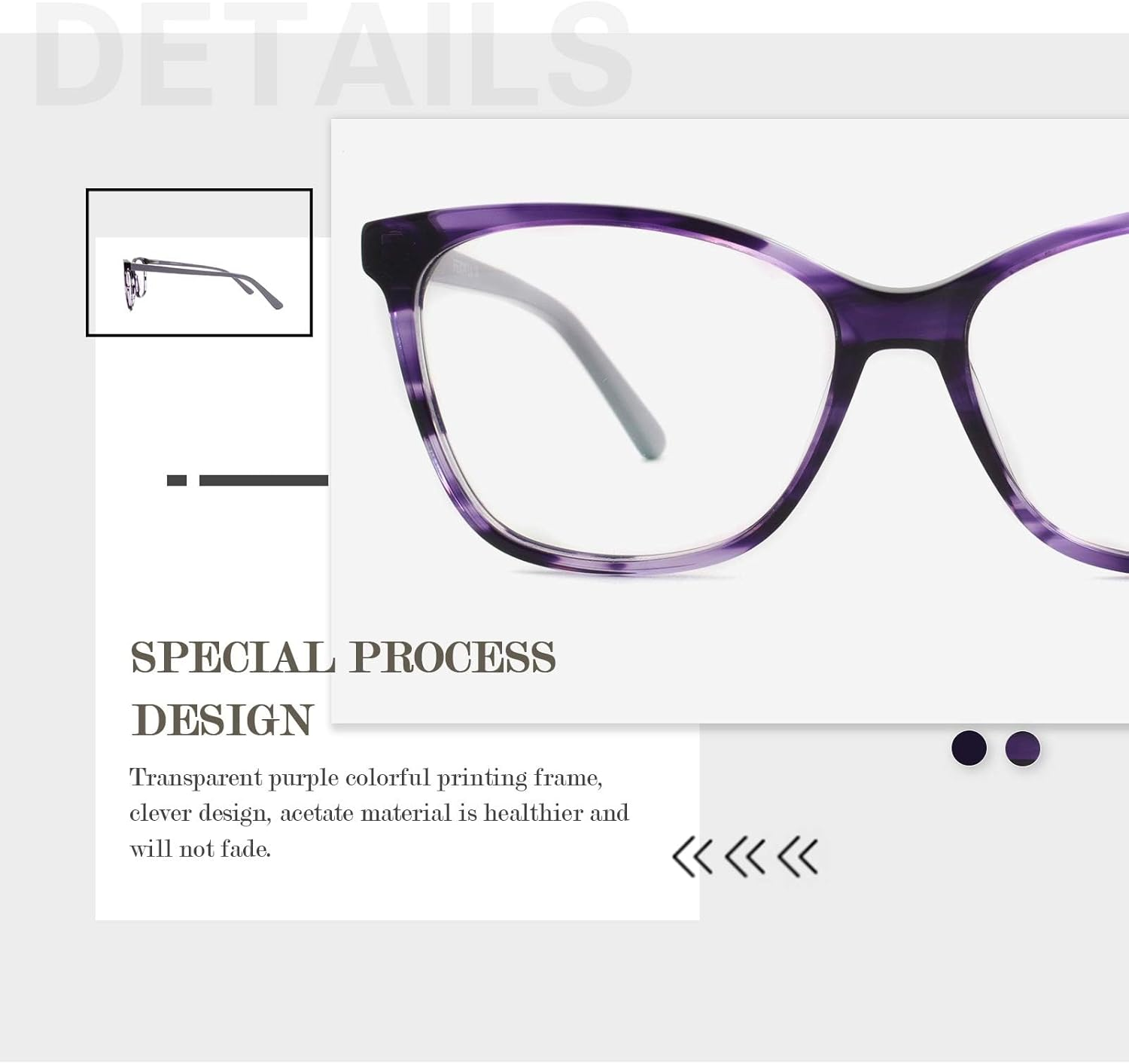 Retro Square Eyeglasses Women Vintage Clear Lens Fake Fashion Eyeglasses Frame - Wine image number 6