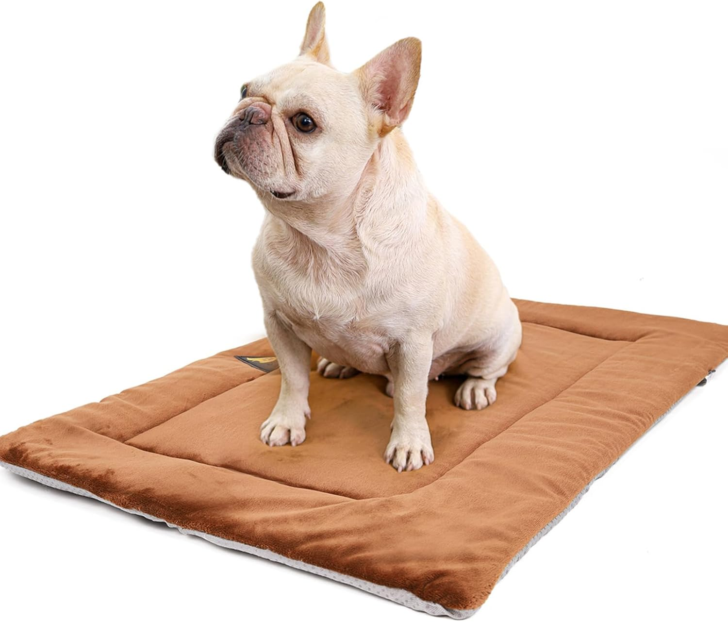 Portable Waterproof Dog Mat - Foldable Pet Bed for Indoor & Outdoor Use - Ideal for Travel, Camping, and Training - 46"X27" with Carry Bag - Durable, Washable, Lightweight (Grey)