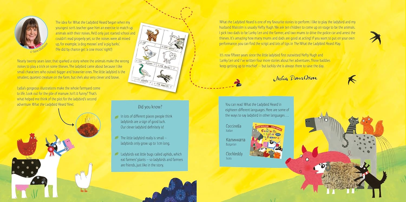 What the Ladybird Heard 15Th Anniversary Edition: with a Shiny Blue Foil Cover and Bonus Material from the Creators! image number 1