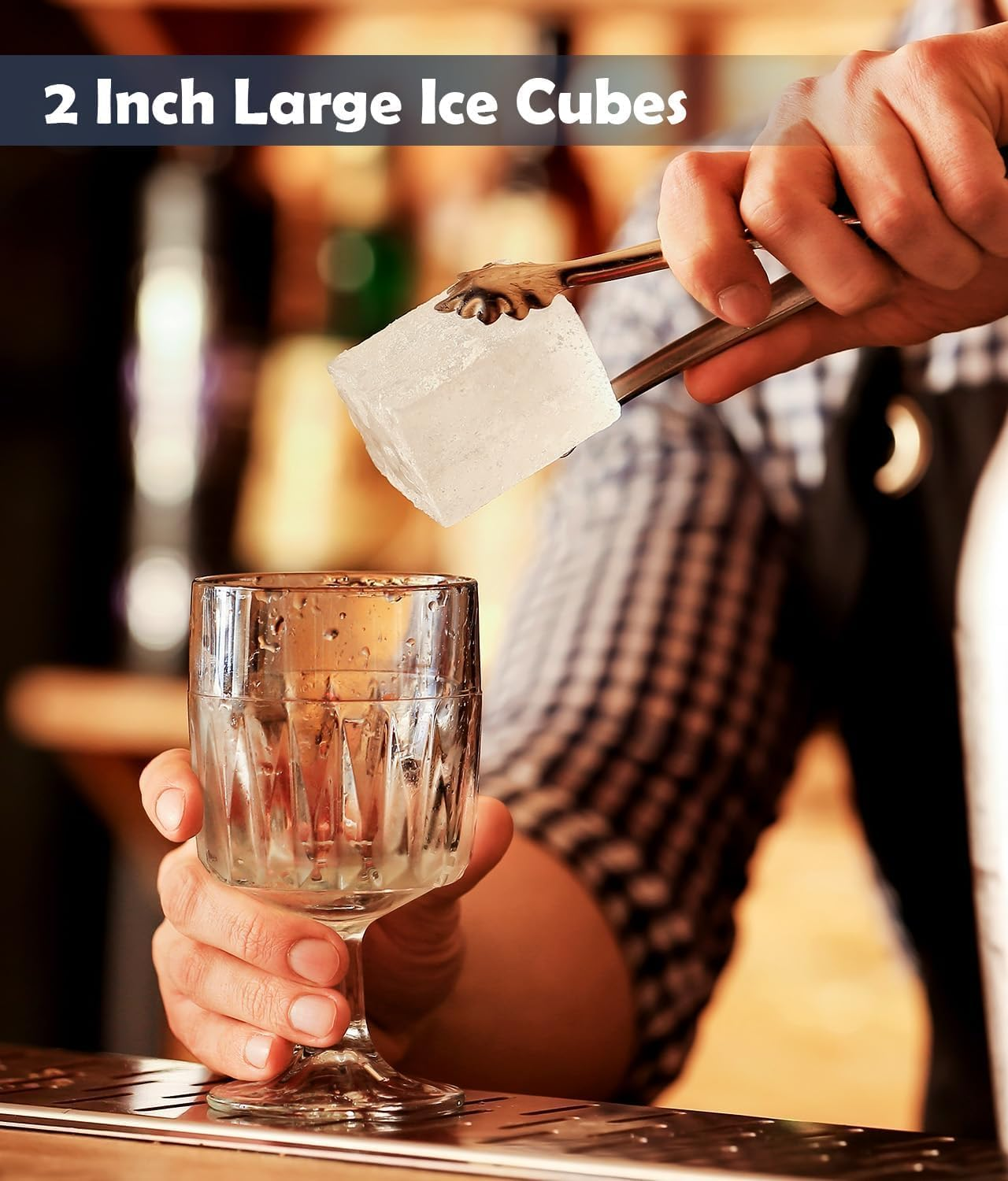 Silicone Ice Cube Trays,Set of 2 Large Ice Cube Molds,Makes 6 Large Square Silicone Molds,2 Circle Round,2 Rose & 2 Diamond Ice Molds, Silicone Fun Ice Maker for Whiskey,Cocktails & DIY, BPA Free - Gray-2Pcs image number 7