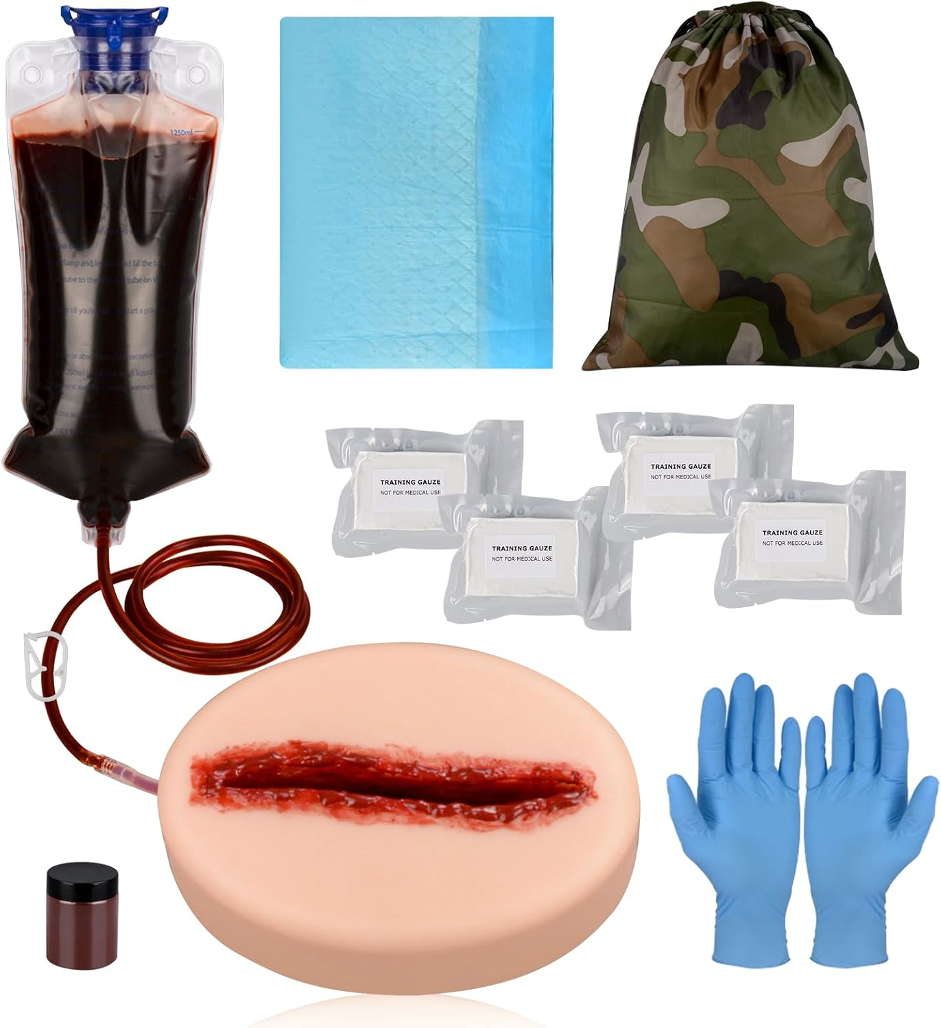 Mededuquest Laceration Wound Packing Trainer Kit, Stop the Bleed Training Kit, Bleed Control Kit for Medical Classes - Carrying Bag image number 5