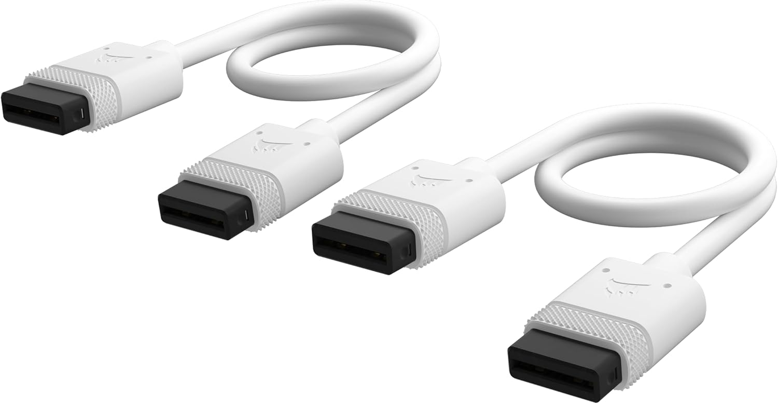 CORSAIR Icue Link Cables - 2X 200Mm Straight - White image number 4