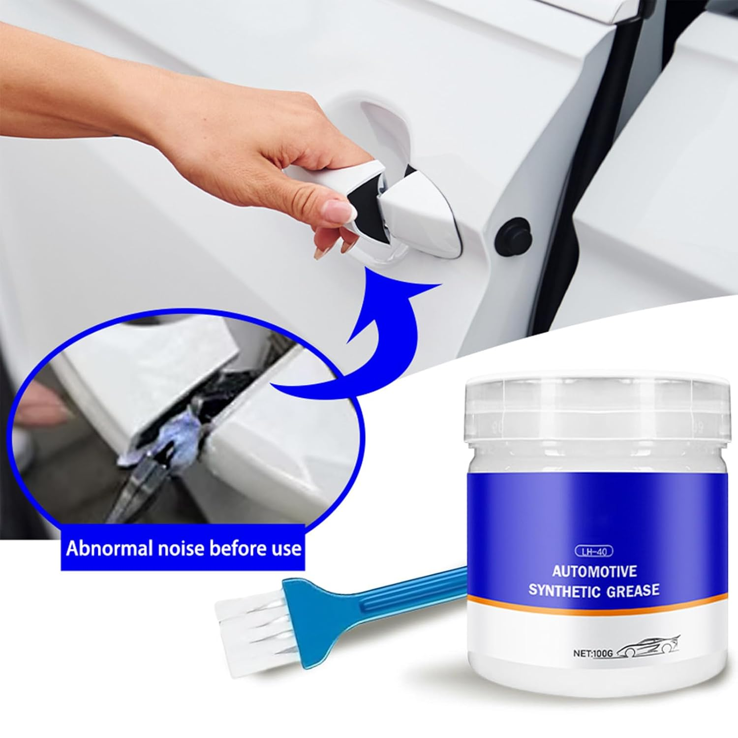 Sunroof Lubricant - Auto Grease Greasing & Cleaning Multi-Purpose Car Interior | Smooth Waterproof Long Lasting Lubricant for Vehicle Door Hinges Window image number 2