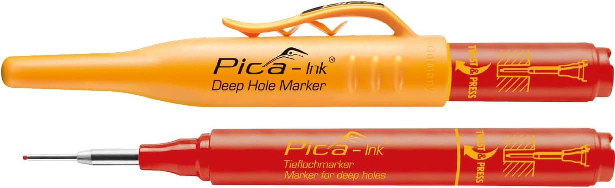 Pica Ink Deep Hole Marker, Red image number 3