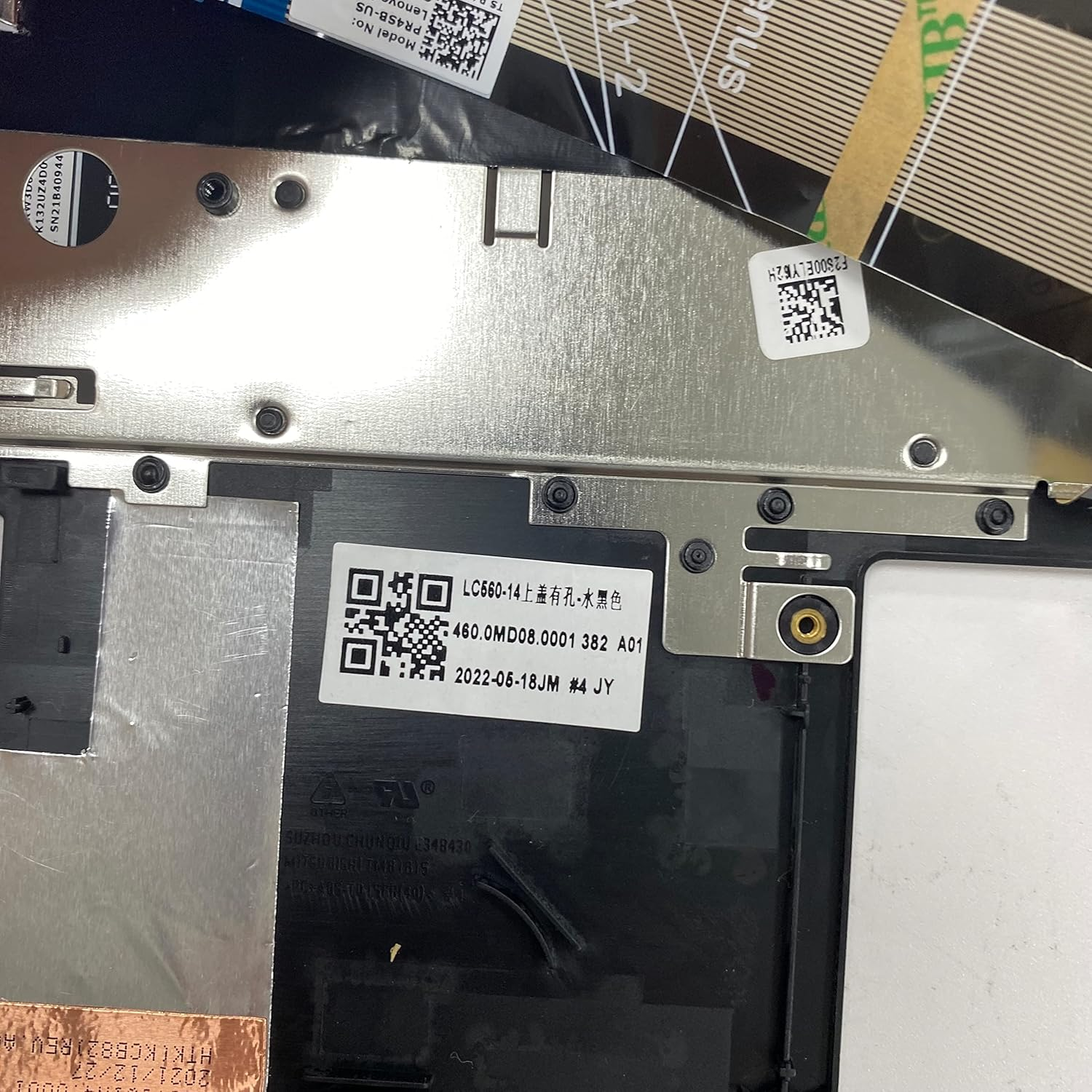 Wzqrps Replacement Laptop Upper Case Palmrest Backlit Keyboard Touchpad Assembly Part for Le Novo Flex 5-14IIL05 ARE05 ITL05 5CB0Y85490 Gray image number 4