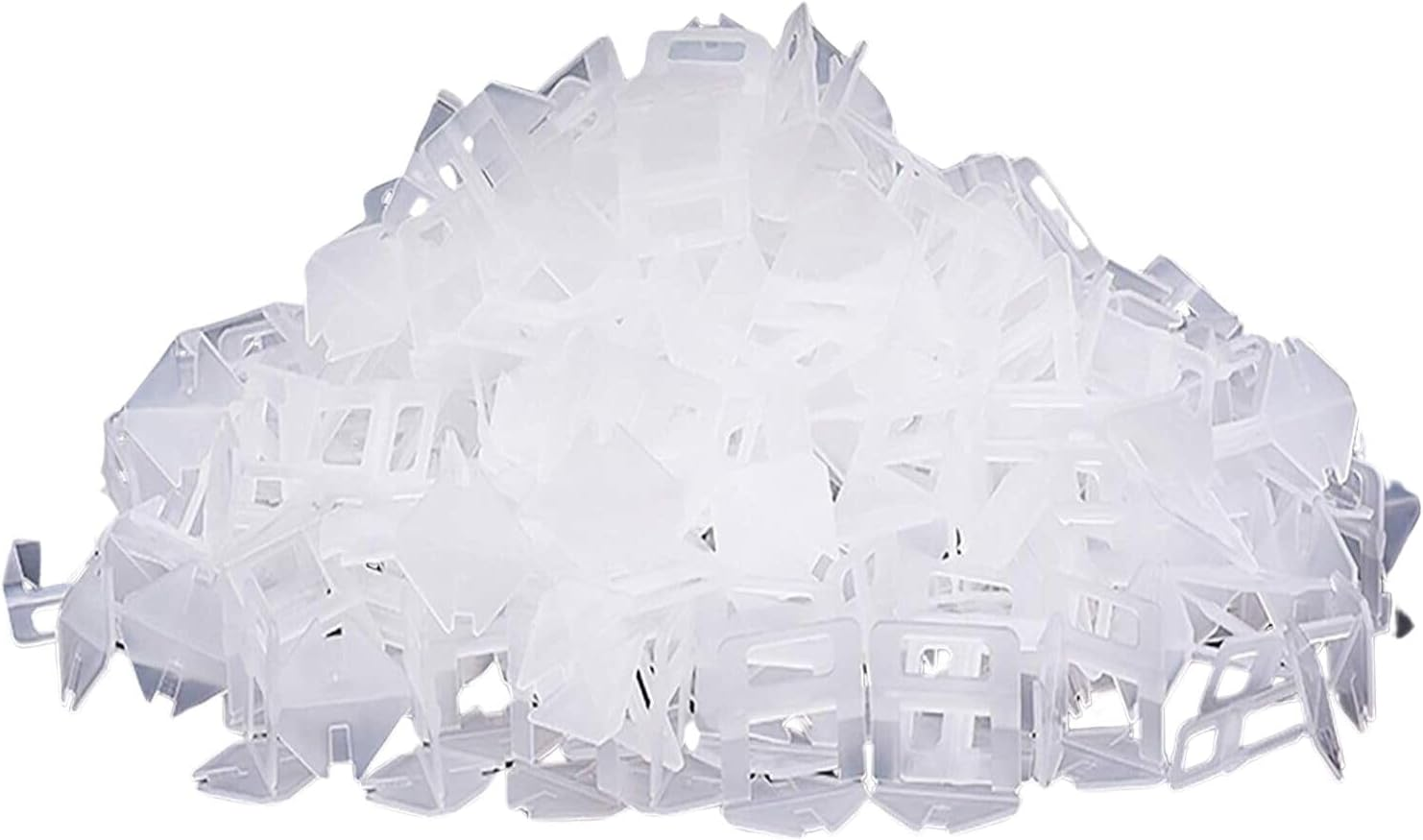 Leona Co Tile Leveling System Tile Leveling Spacer Clips/Reusable Wedges Tile Leveler Tool for Ceramic Tile and Stone Installation (500 X Clips (2Mm)) image number 1