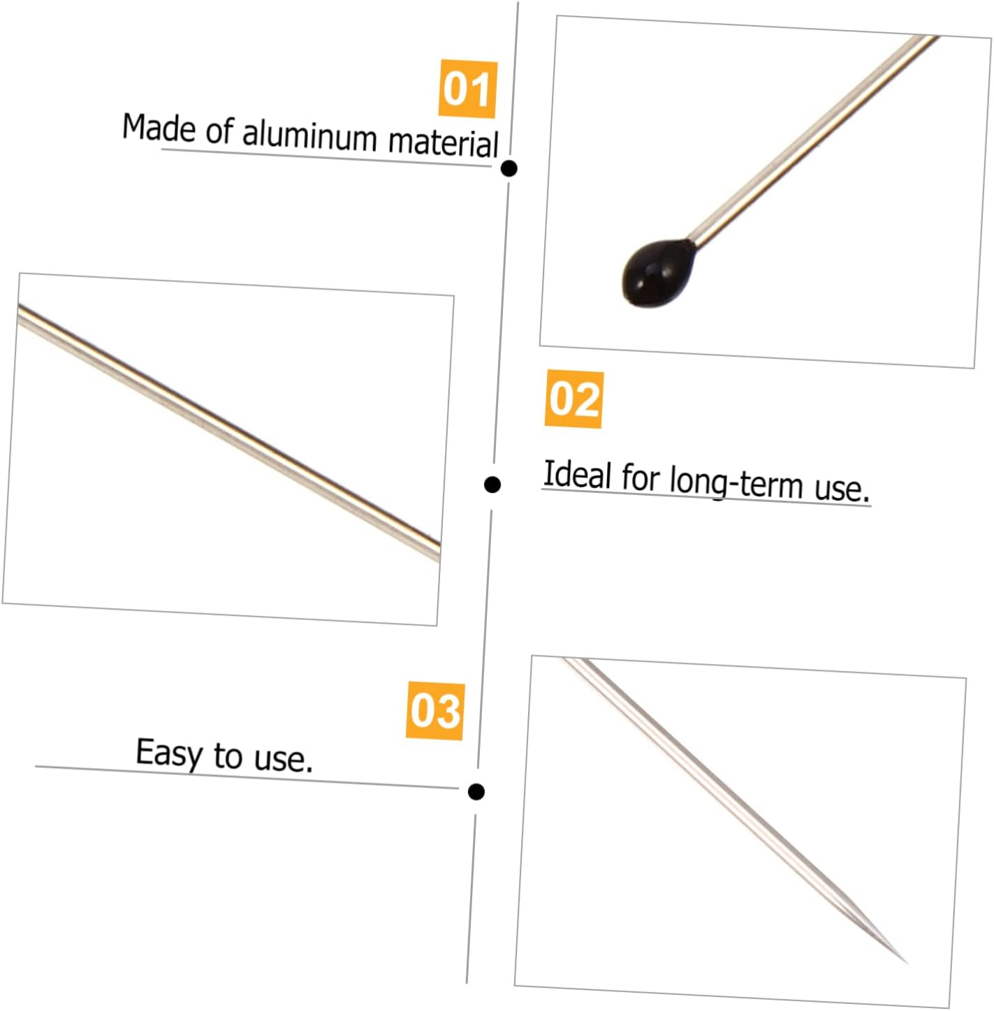 JECOMPRIS Specimen Pin 600 Pcs Insect Specimen Needle Stainless Collector Entomology Pin Entomology Kit image number 1