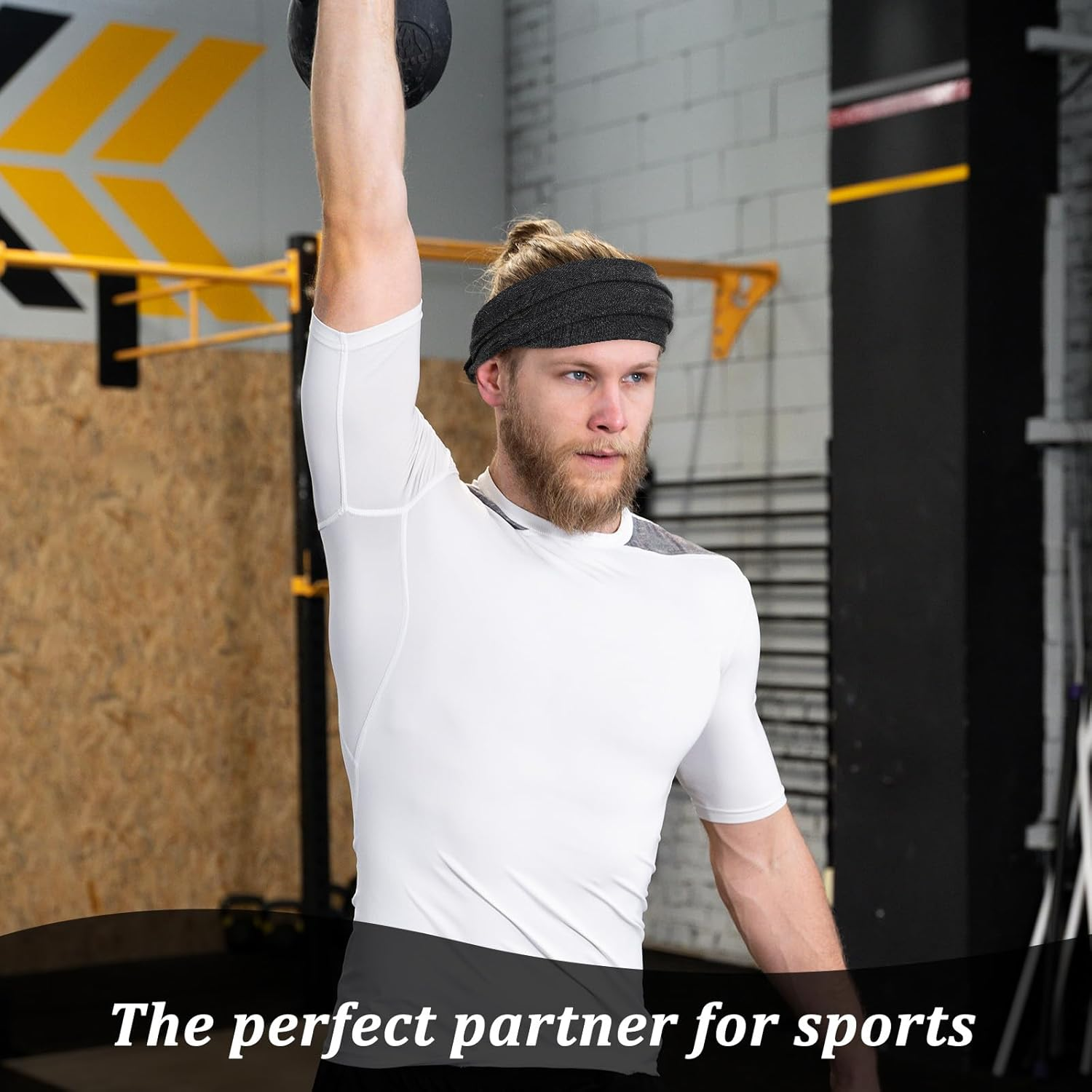 Pack of 6 Women'S Headbands, Elastic Wide Hair Bands for Yoga, Sports, Fitness, Running, Boho Hair Accessories image number 4