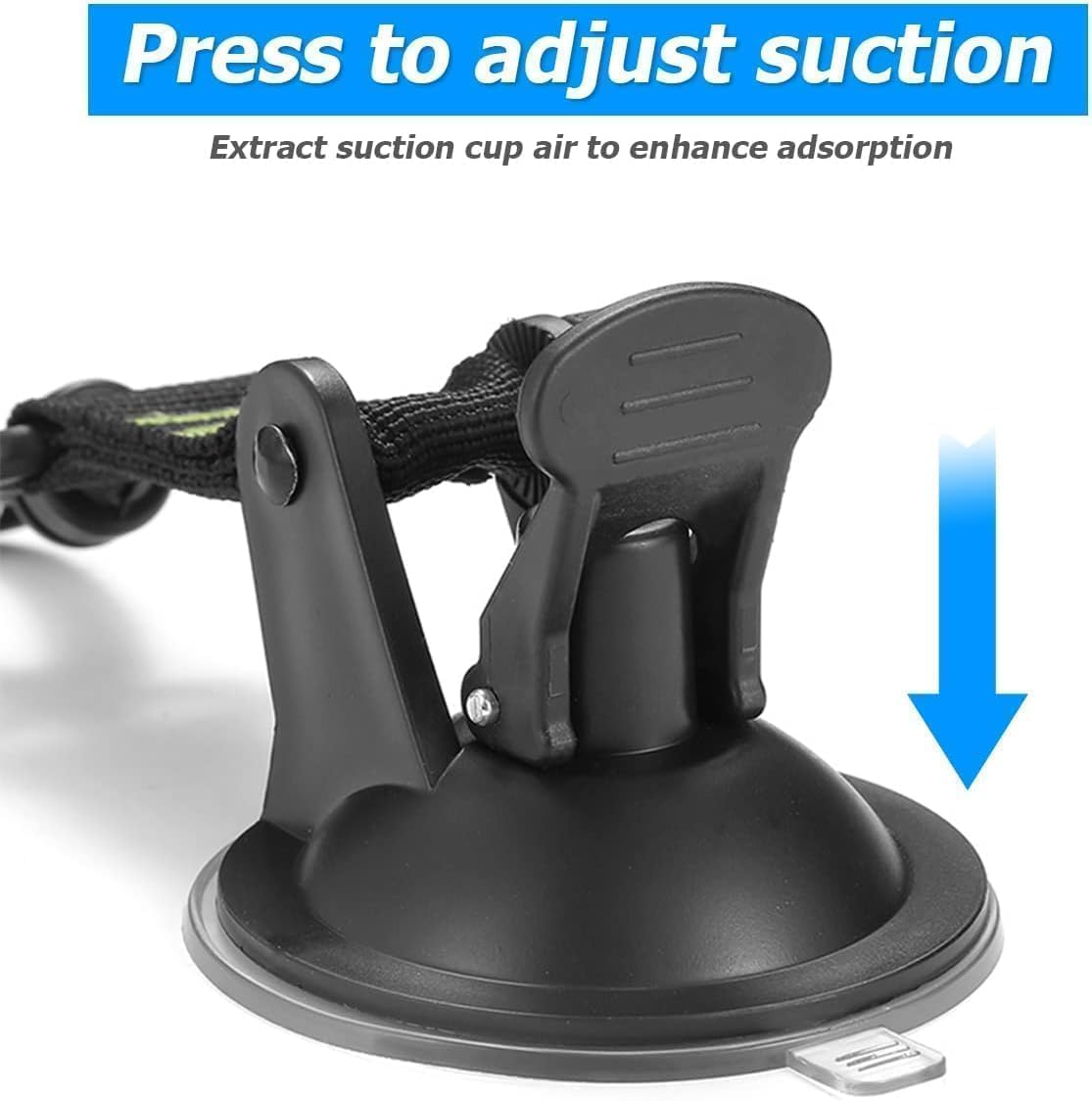 4PCS Heavy Duty Suction Cups with Hooks, Car Camping Tie down Tarp Accessory, Strong Power Viscous Silicone and Securing Hook, Universal for Car Awning, Boat, Camping (Black, Pack of One)