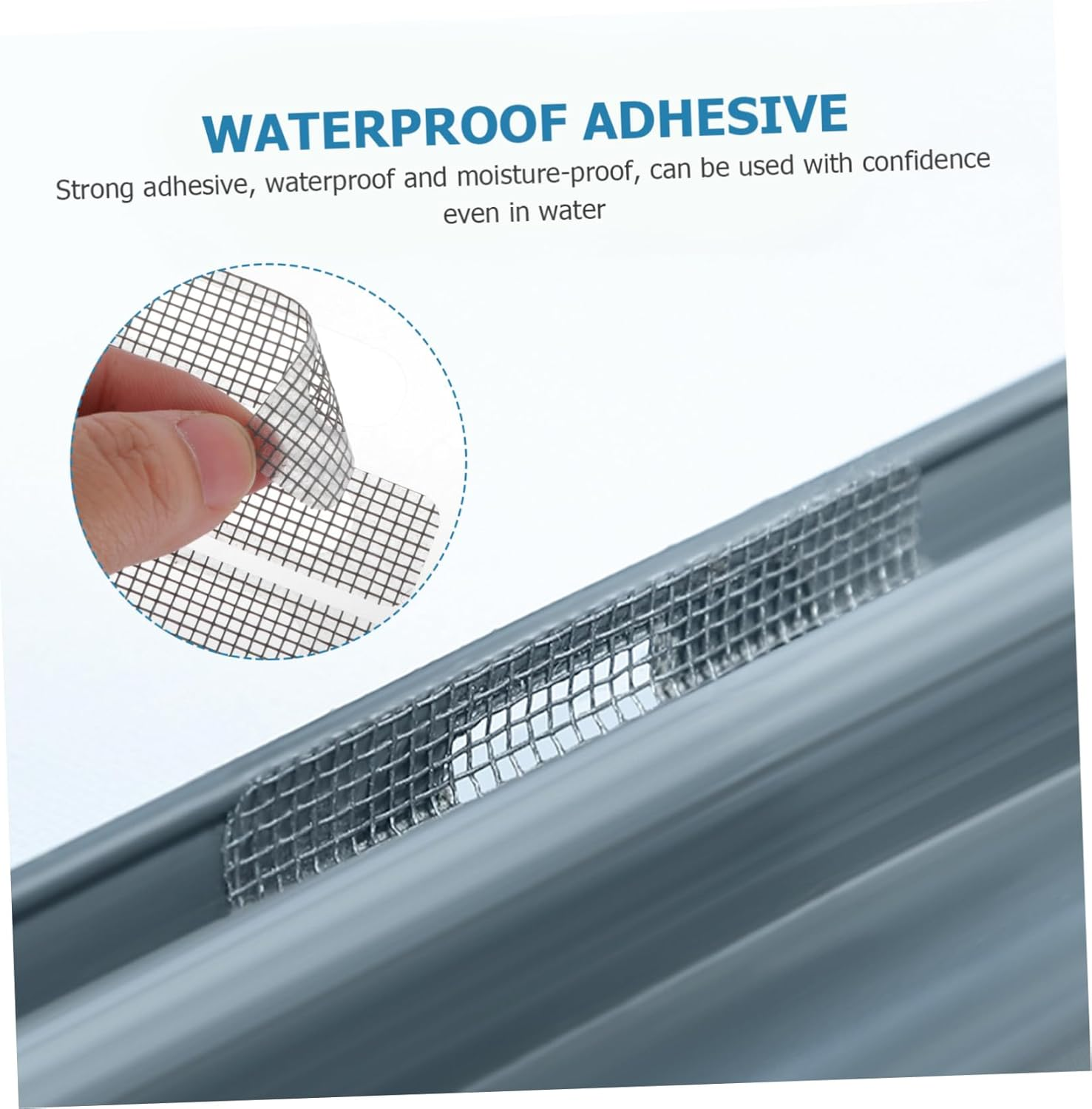 DOITOOL 20Pcs Screen Window Repair Tape Strong Adhesive Mesh for Window and Door Prevention Patch Repair Tool image number 4