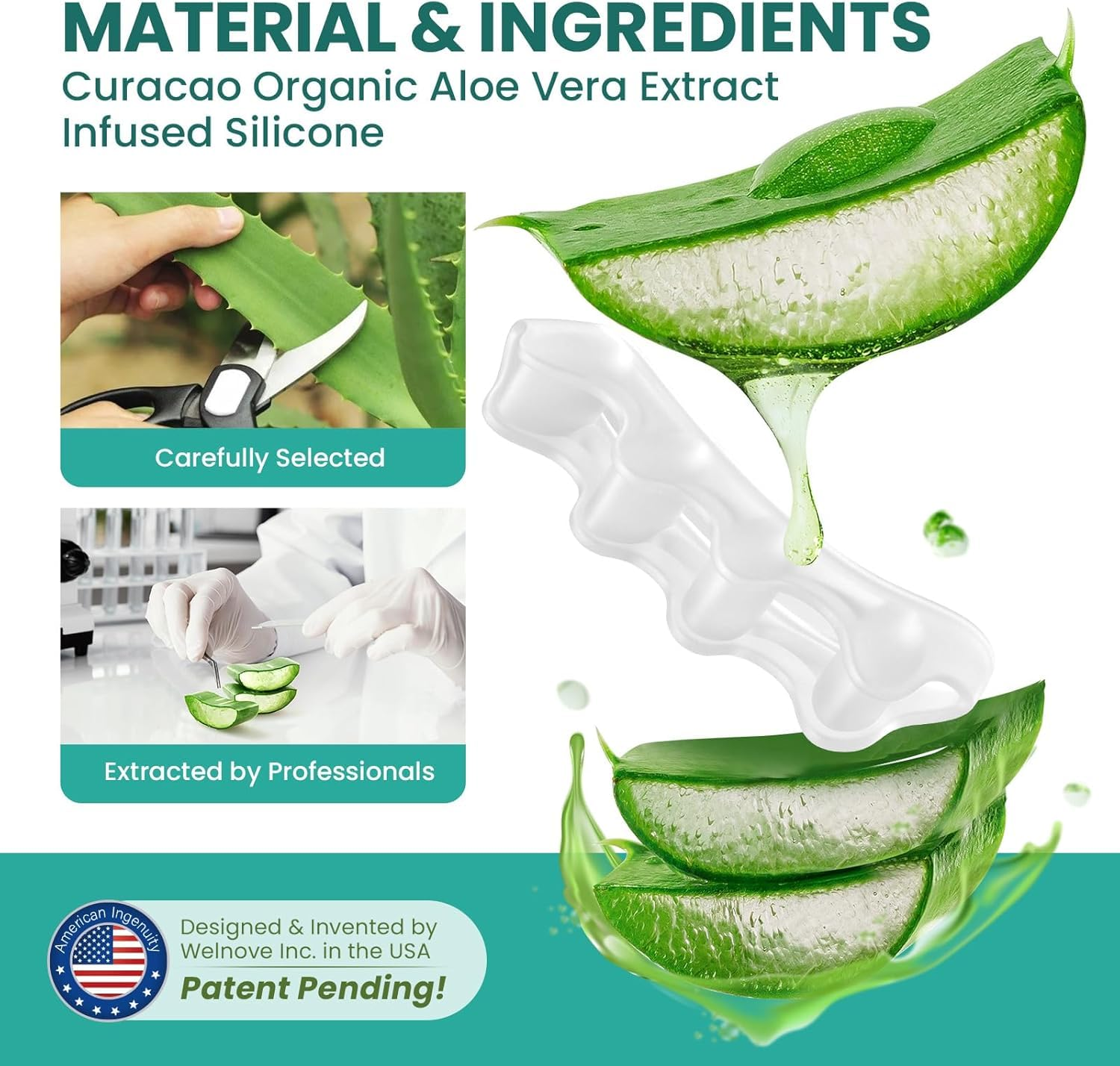 8 Pieces Gel Toe Separators for Hammer Toe, Toe Spacers Toe Straightener Bunion Corrector for Women Men, Silicone Gel Separators image number 3