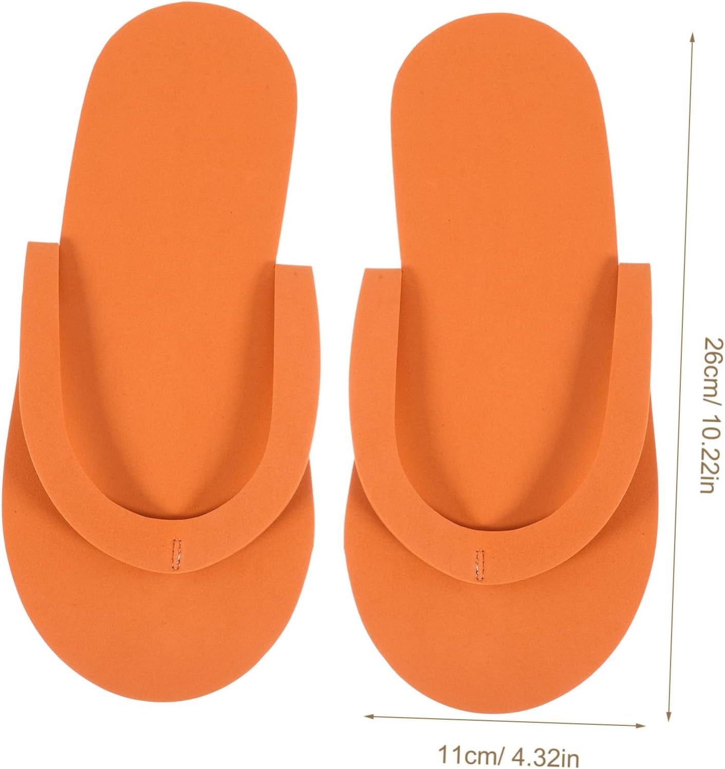 NAMOARLY 24 Pairs Disposable Pedicure Slippers Eva Foam Spa Slippers for Women Random Color Single Use Travel and Hotel Footwear image number 4