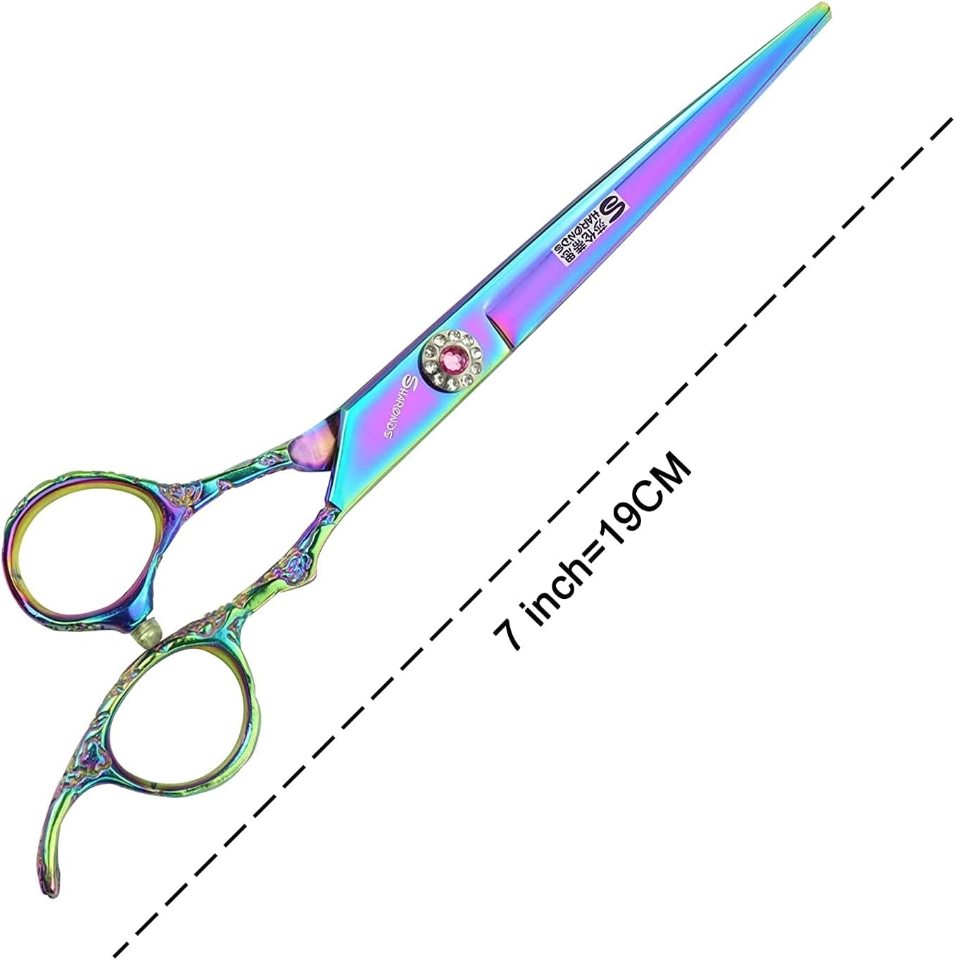 7 Inch Professional Hair Scissors, Japanese Stainless Steel Hair Cutting Scissors for Hairdressers image number 4