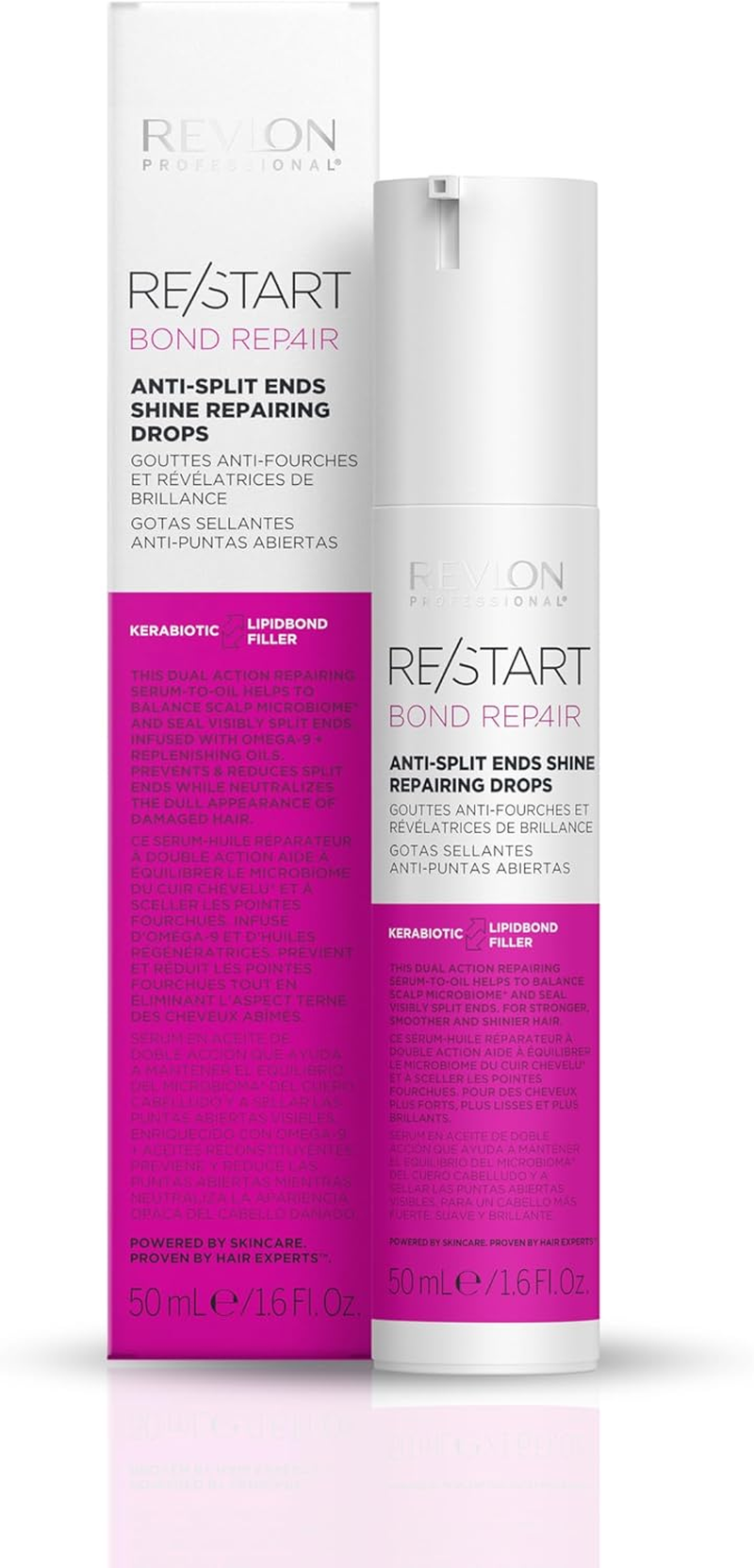 REVLON PROFESSIONAL RE/START Repair Anti-Split Ends Sealing Drops, 50 Ml, Anti-Split Ends Beauty Drops, Tip Sealing Oil for Damaged Hair, Help with Split Ends & Hair Breakage image number 4