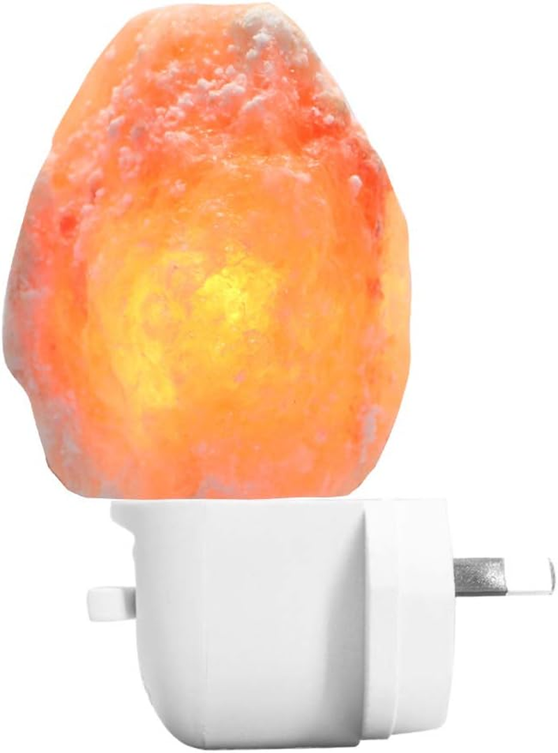 Betus [Natural Crystal] Himalayan Salt Wall Lamp - Air Purifying Night Light - 360&deg; Rotatable Plug 15W Bulb - Natural