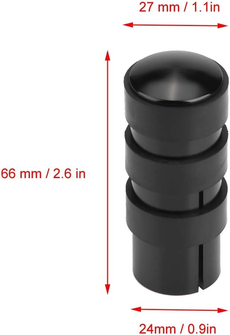 KIMISS Motorcycle Gear Shifter Lever Extender - CNC Aluminum Alloy Shift Peg Enlarger (Black)