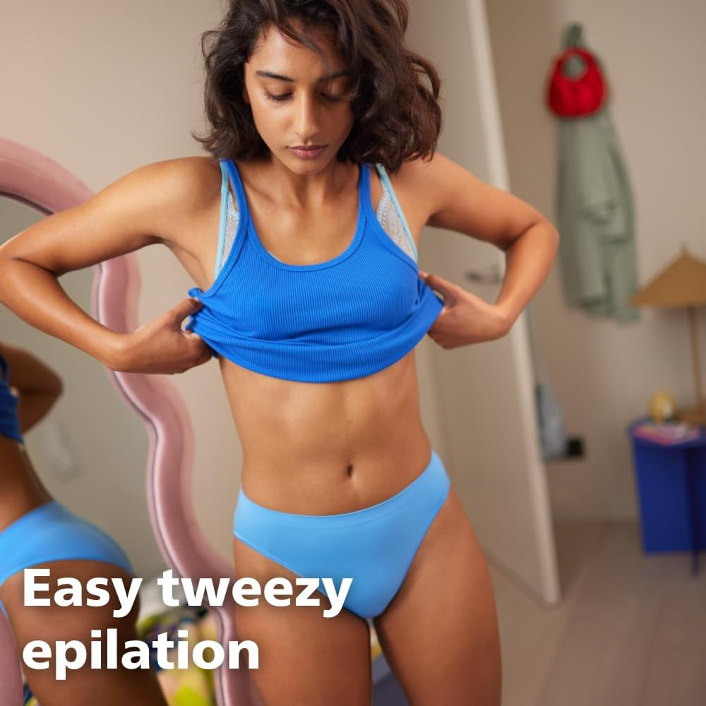 Philips Epilator Series 2000, Corded, with Washable Shaver Head for Women Body and Sensitive Areas, 3 Accessories Included, BRE237/00 image number 4