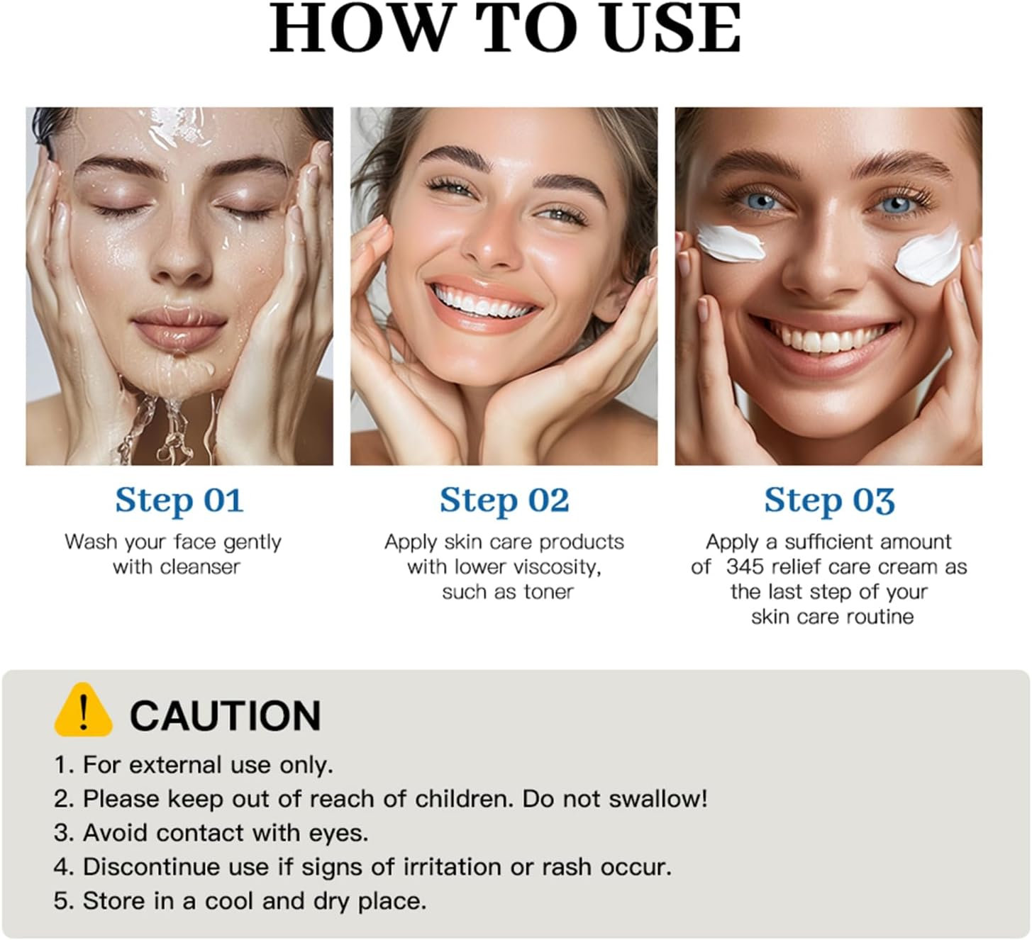 345 Face Cream for Soft & Comfortable Skin, Silky Non-Greasy Formula, Provides Nourishment and a Refreshing Finish Suitable for All Skin Types - 50Ml image number 4