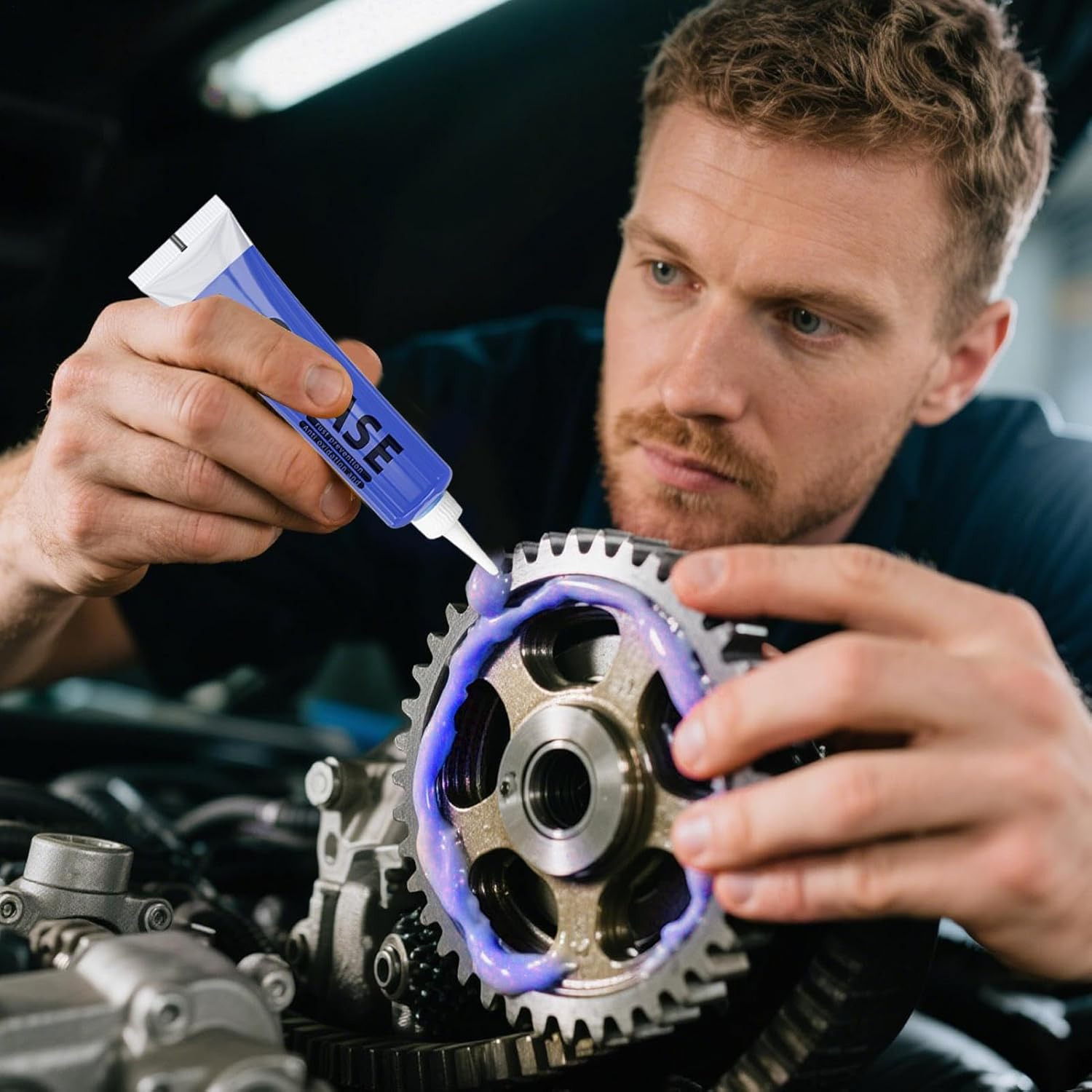 Wheel Bearing Grease | 20G High Temp Industrial Automotive Lithium Lubricant | Portable Heavy Duty Lube Sealant for Industrial Vehicle Farm Agricultural Marine Equipment Rails Garage