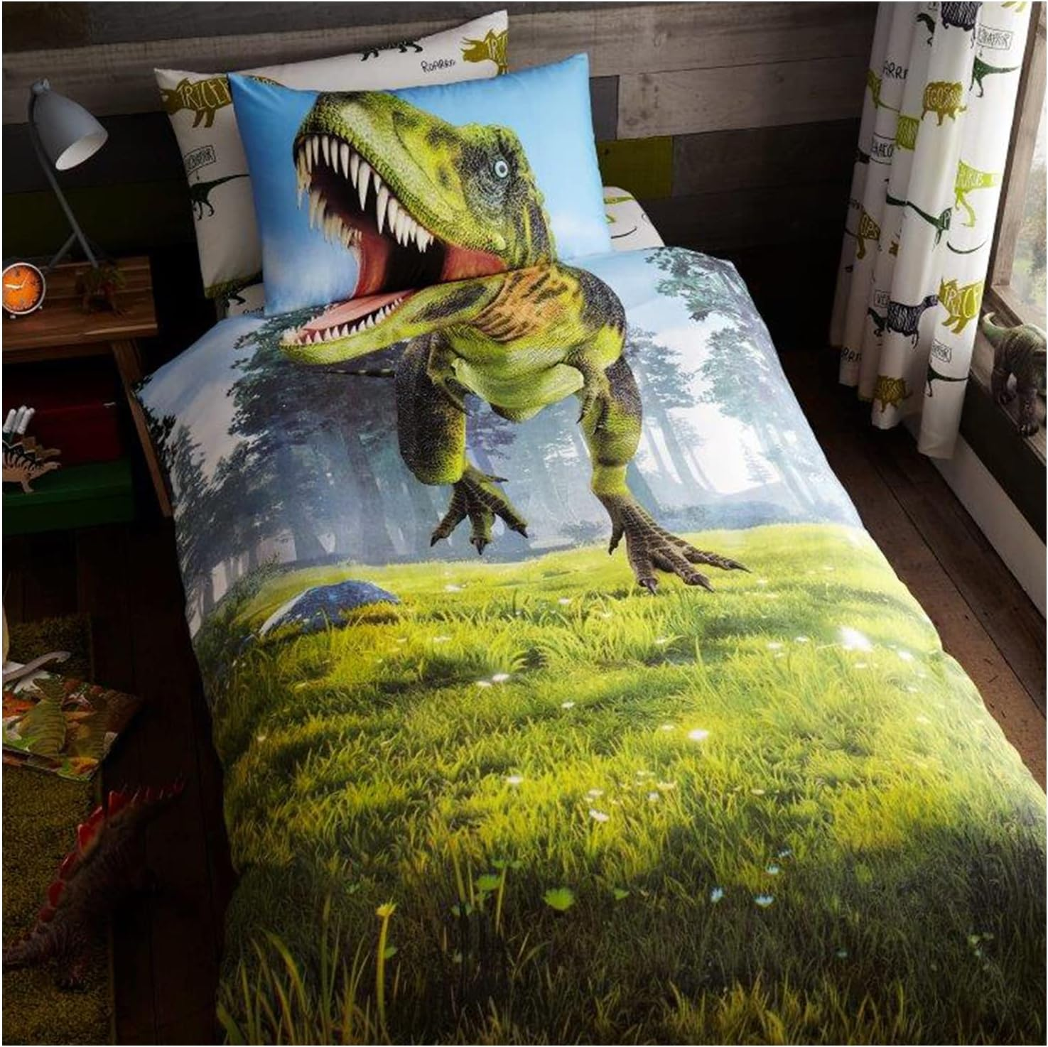 Gaveno Cavailia Children Character Bedding, 2 Piece Printed Reversible Bedlinen Easy Care Bedset, Oh Deer-Multi-Ds, 1 Quilt Cover and 1 Matching Pillow Case image number 1