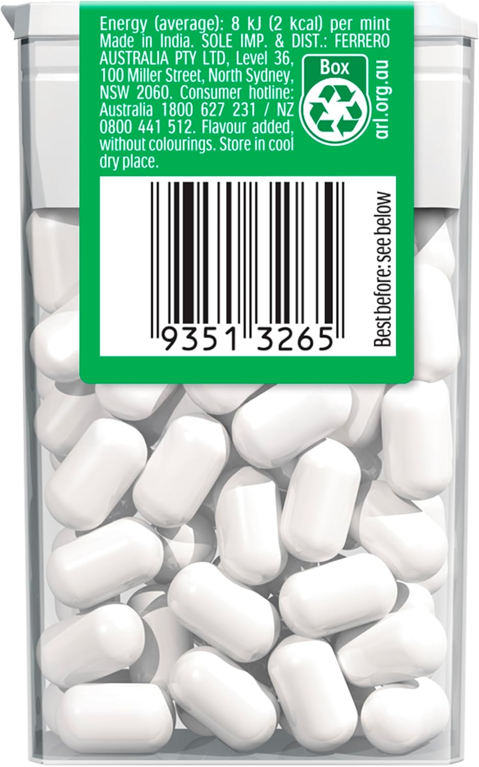 Tic Tac Peppermint Breath Mints, Bulk Hard Candy Mints, On-The-Go Refreshment, 24 Packs (24G Each) image number 6