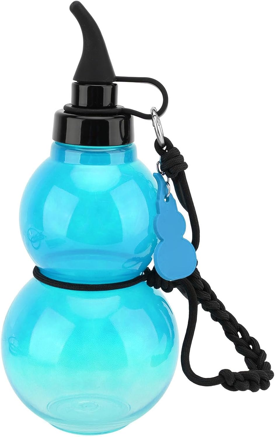 Bewinner Gourd Water Bottle, Gourd Sports Travel Water Bottle for Gym, 800ML Chinese Retro Inspired Gourd Style Water Bottle, Game Peripheral Gourd Water Bottle for Outdoor (Blue)