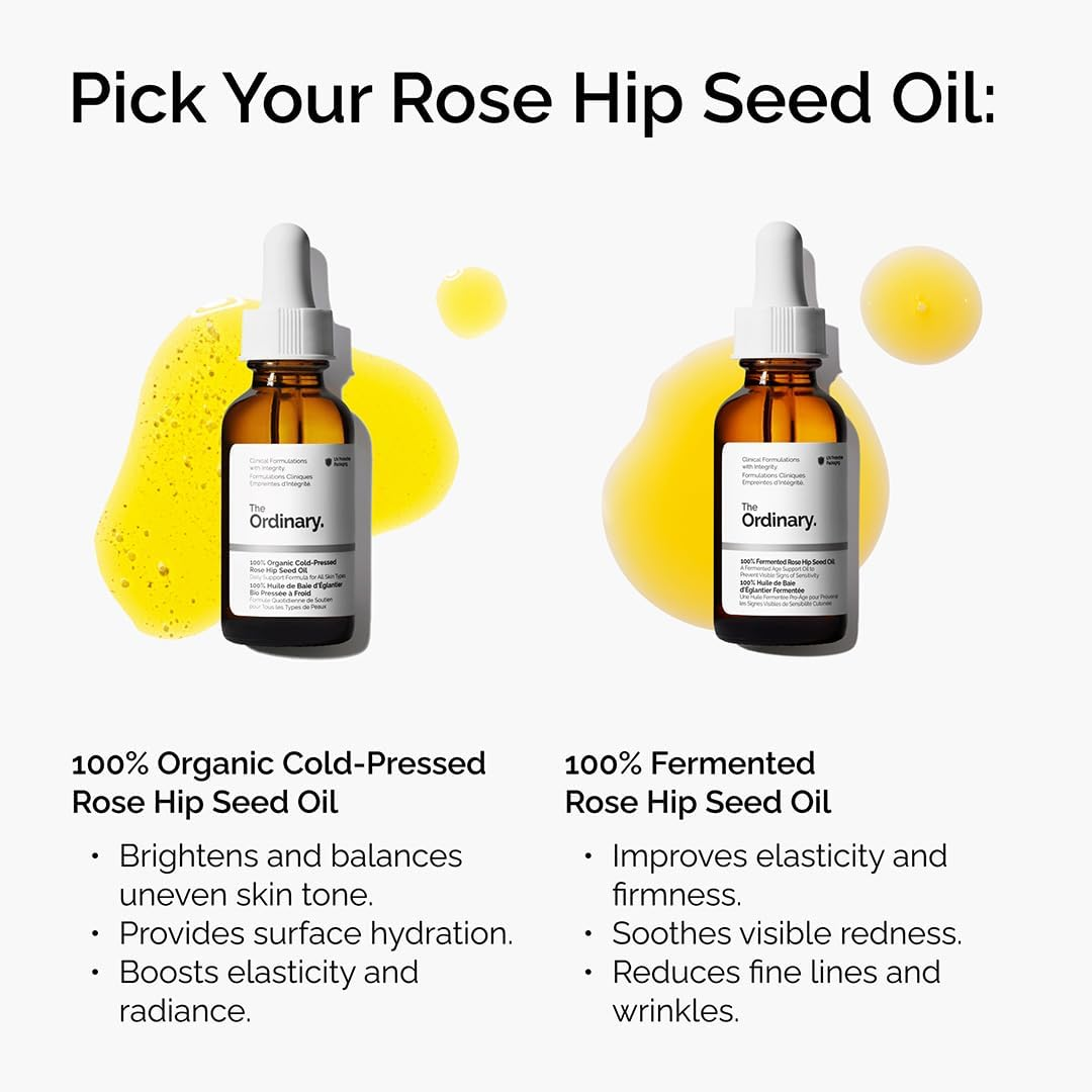 100Percent Organic Cold-Pressed Rose Hip Seed Oil by the Ordinary for Unisex - 1 Oz Oil image number 1