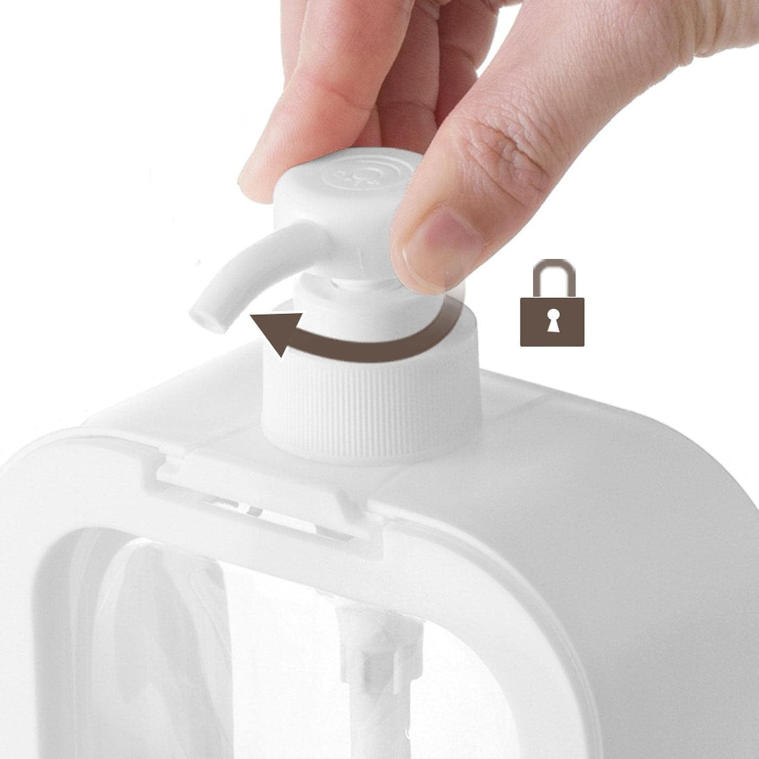 M/B Liquid Soap Dispenser - Clear Square 300Ml/500Ml Pump Dispenser for Kitchen/Bathroom image number 2