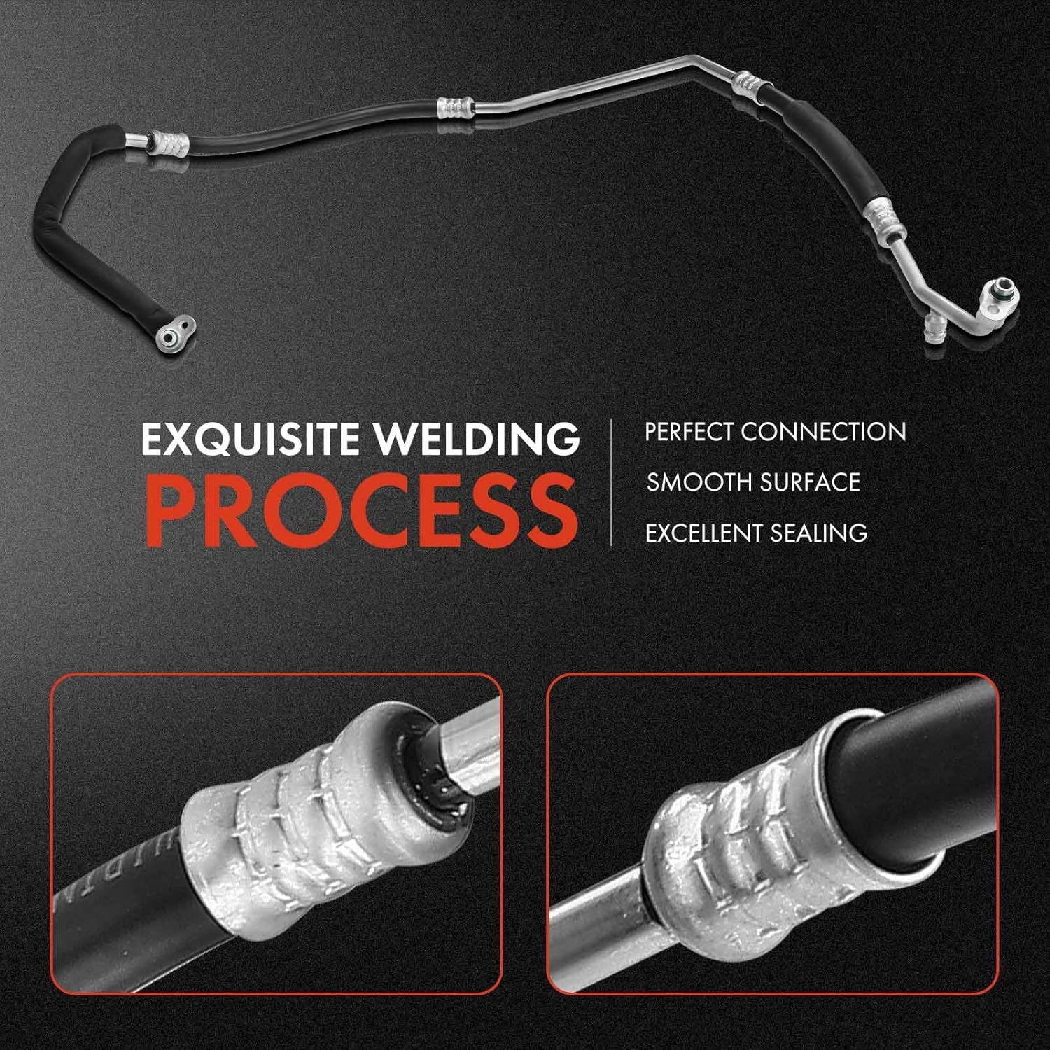 A-Premium A/C Discharge Line Hose Assembly Compatible with Mazda 3 2004-2009 2.0L, 3 2004-2008 2.3L, Compressor to Condenser image number 3