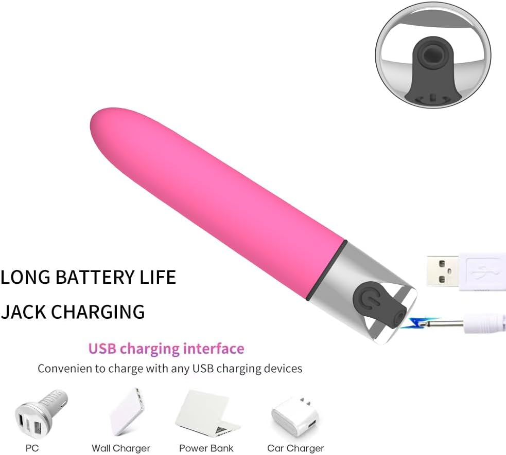 WAHRE Pink Mini Bullet or Smart Bullet Multi-Frequency and Rechargeable Even Waterproof Take Outside image number 2