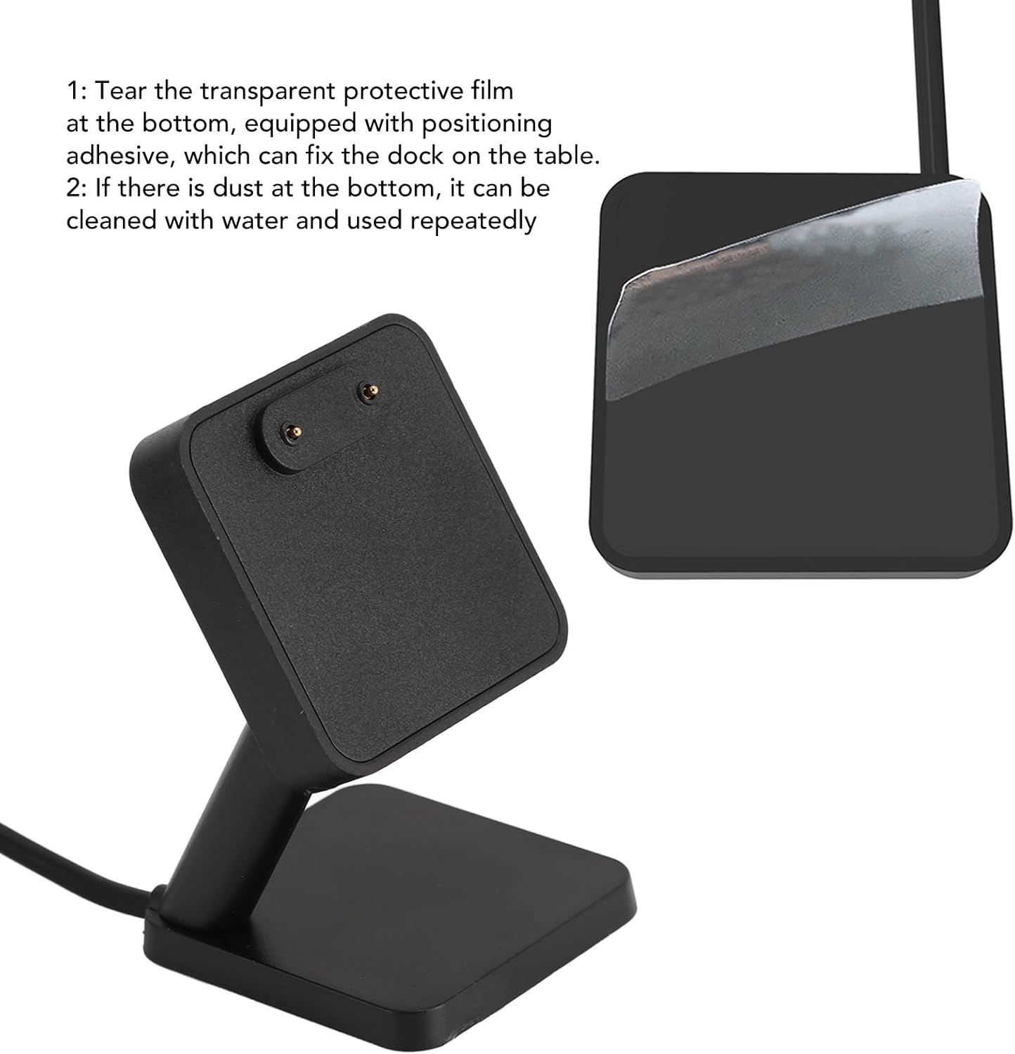 Dpofirs Charger Dock Stand for FIT 3 Smartwatch, Magnetic Charging Dock for FIT 3 SM-R390 Charge Station Base, with 3.3Ft USB Charging Cable image number 2