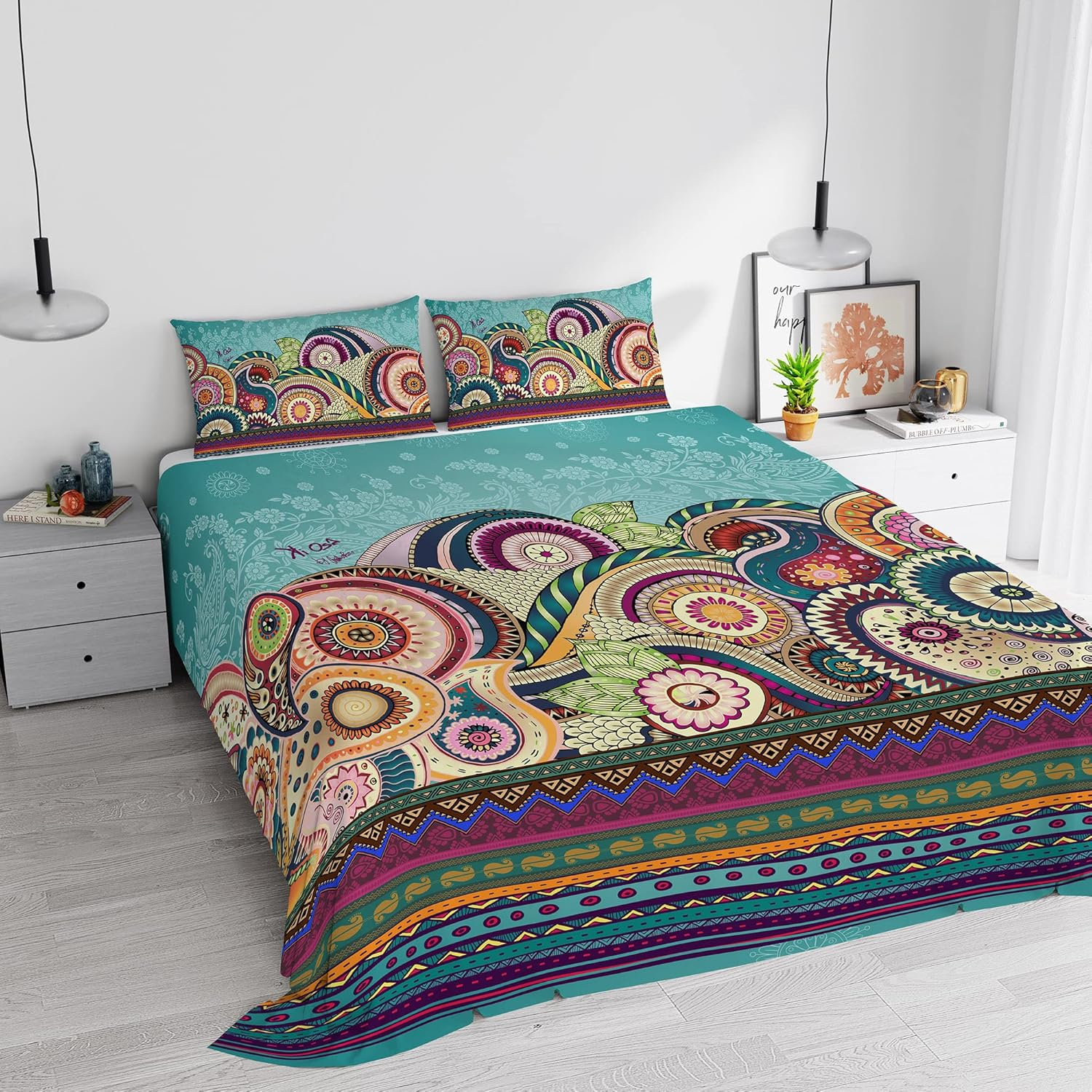 KI-OSA 657 Microfibre Duvet Cover Set, Double